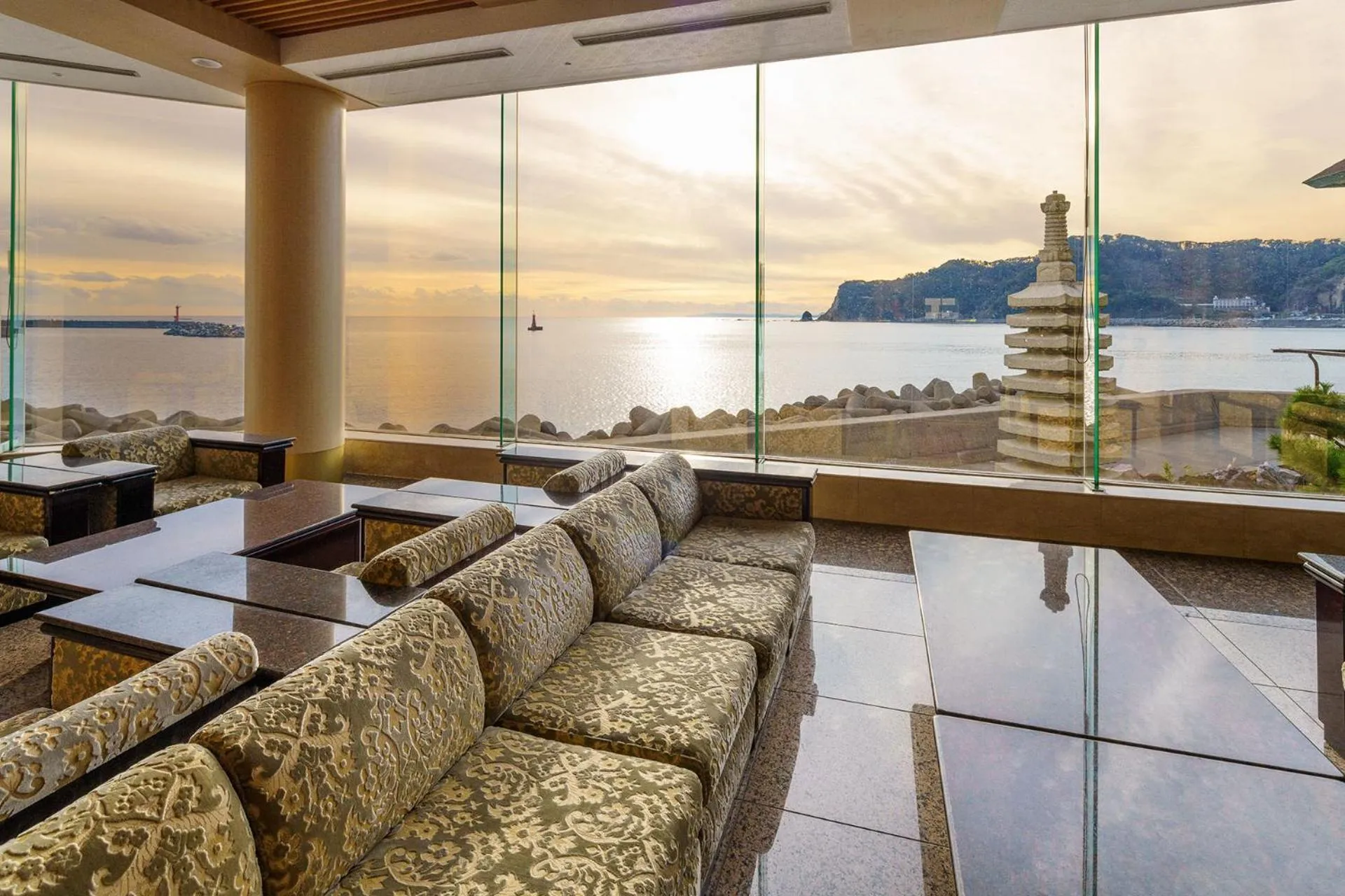 Sea view in Mikazuki Sea-Park Hotel Awa Kamogawa