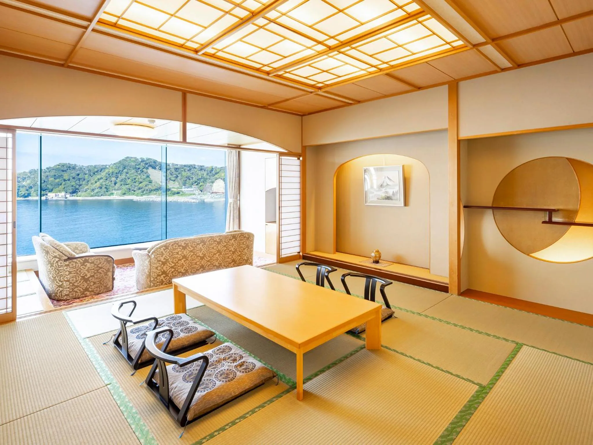 Sea view in Mikazuki Sea-Park Hotel Awa Kamogawa