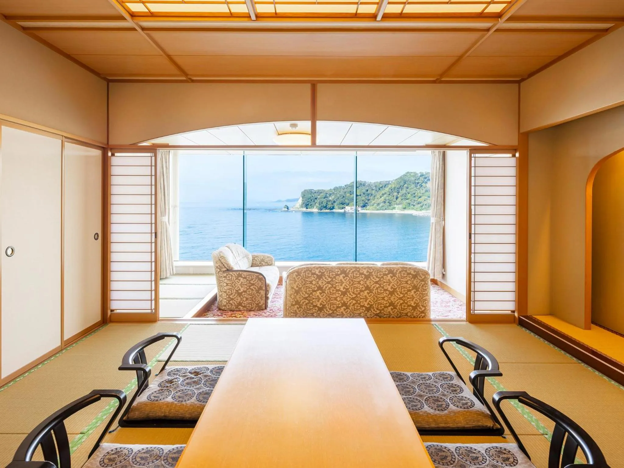 Sea view in Mikazuki Sea-Park Hotel Awa Kamogawa