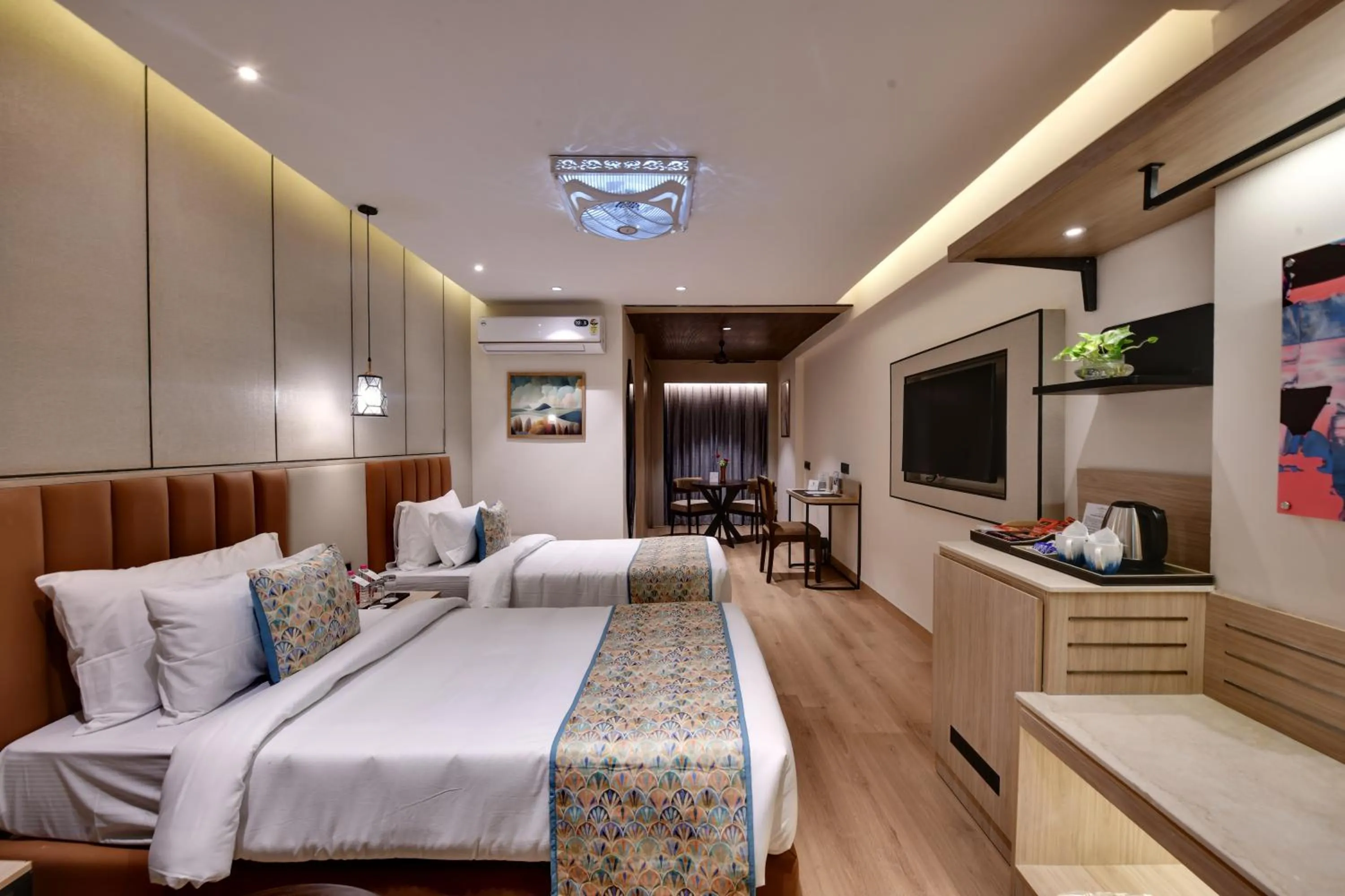 Bed in The Fern Habitat, Jaipur