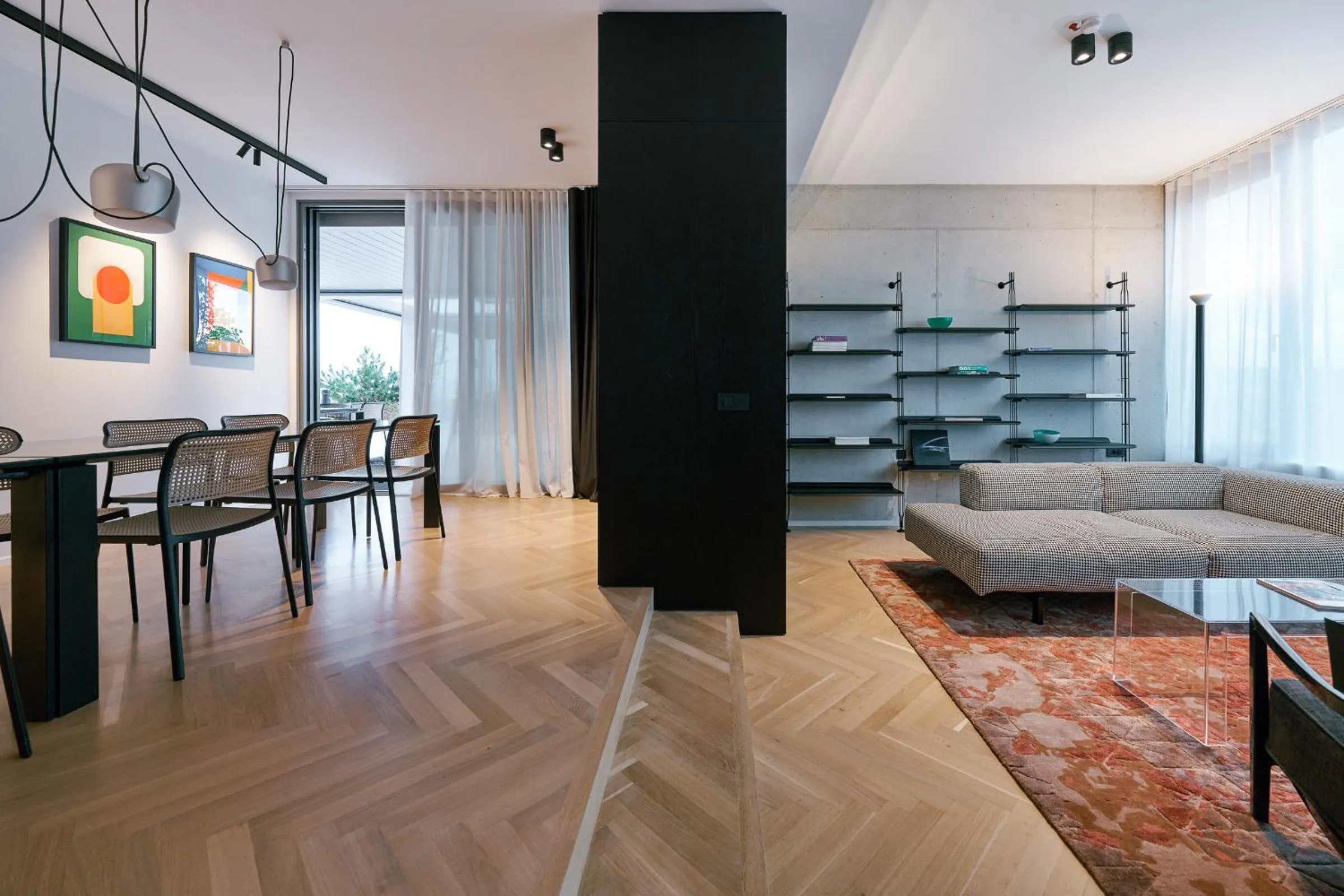 Living room, Bed in NEU RESIDENCES smart stay