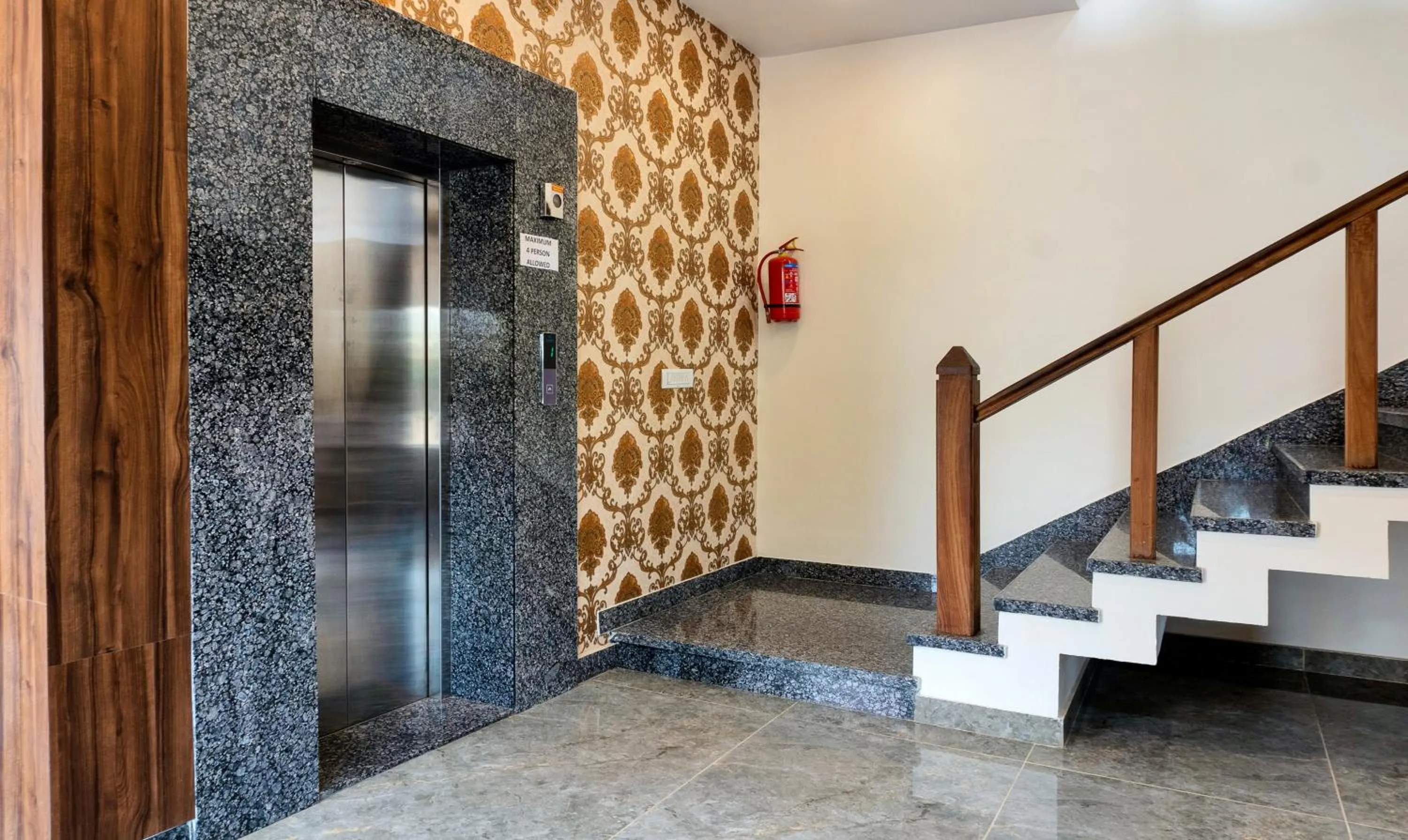 elevator in Treebo Premium Royal Amar With Mountain View and Swimming Pool