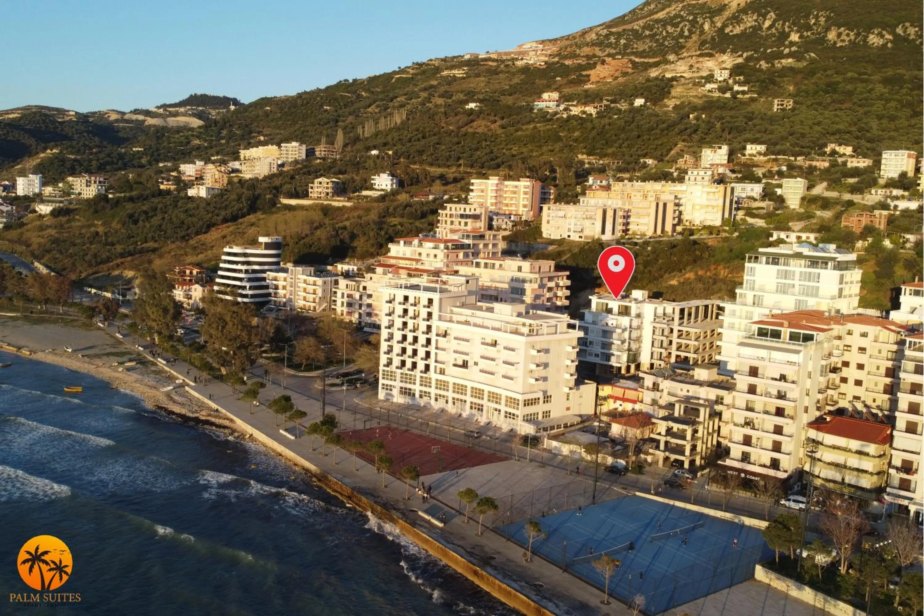 Bird's eye view in Palm Suites Apartment-Suite