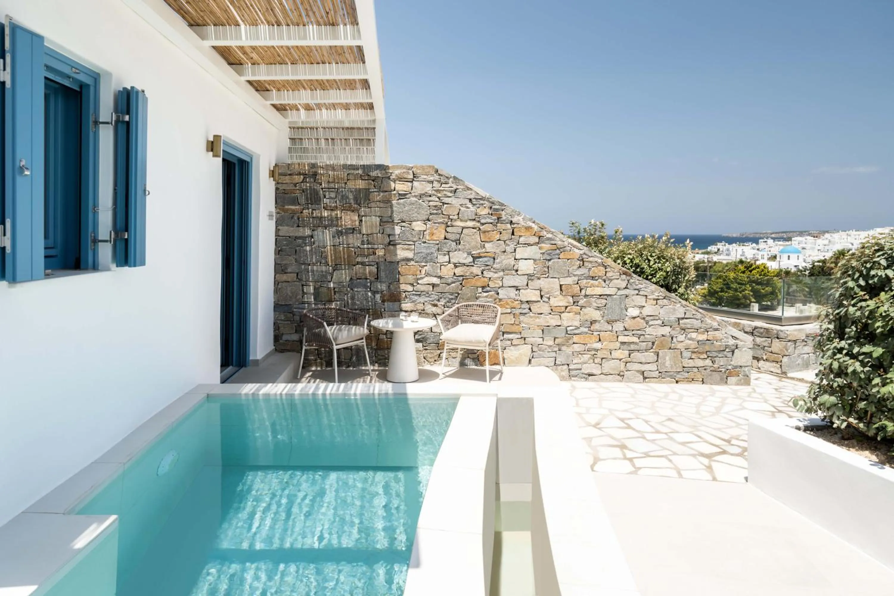Swimming pool in Aura Suites Paros