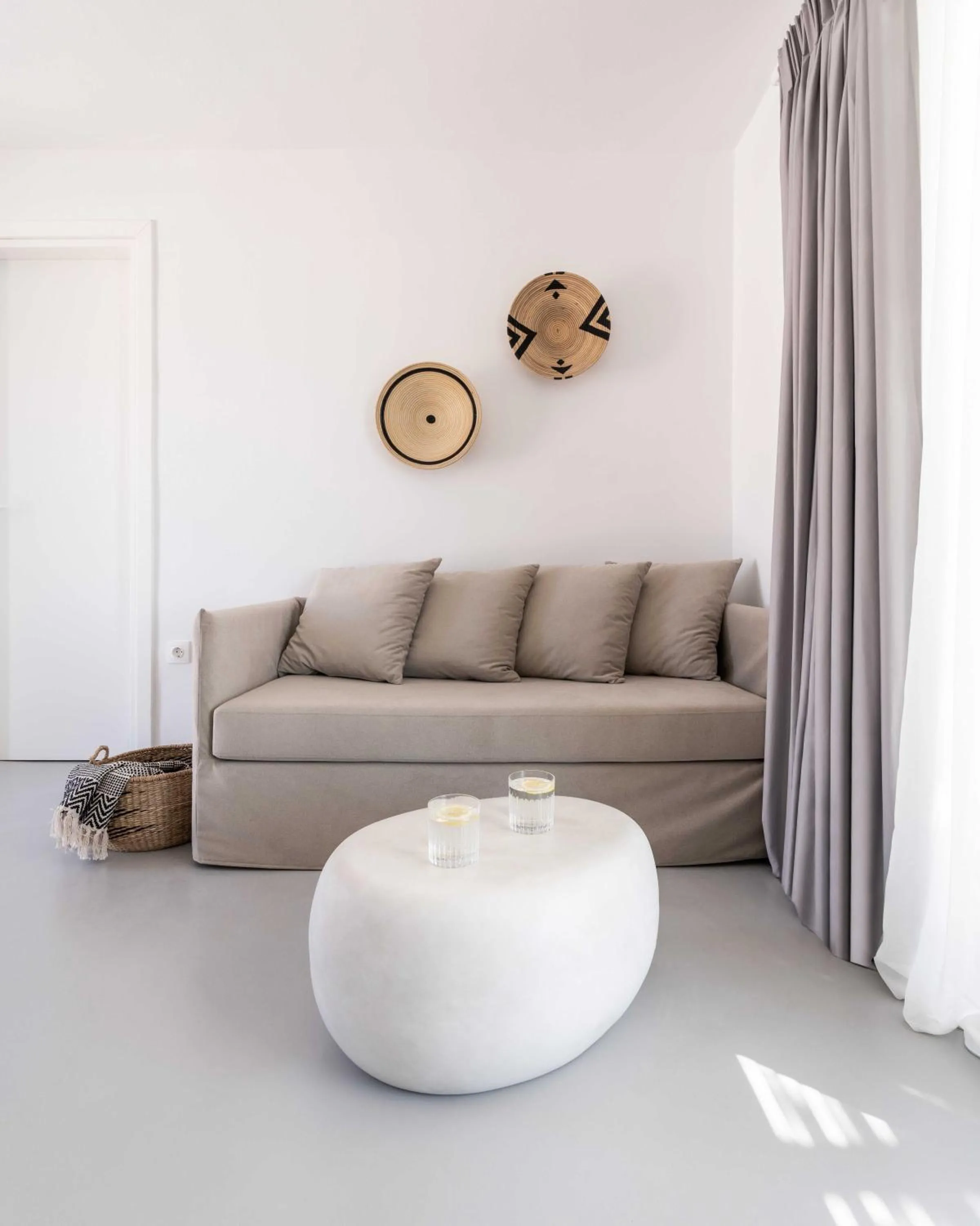 Living room in Aura Villas Tinos