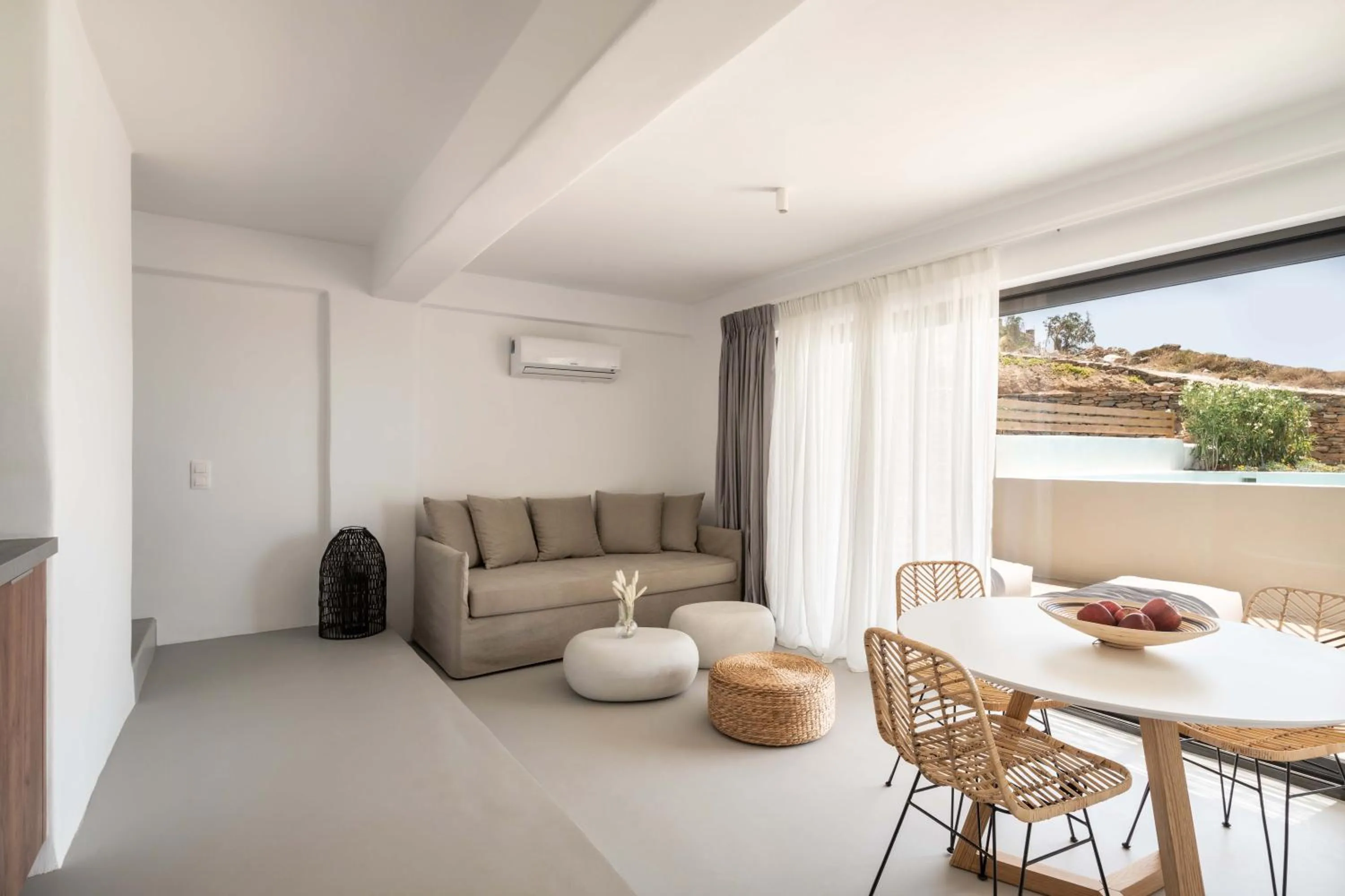Living room in Aura Villas Tinos