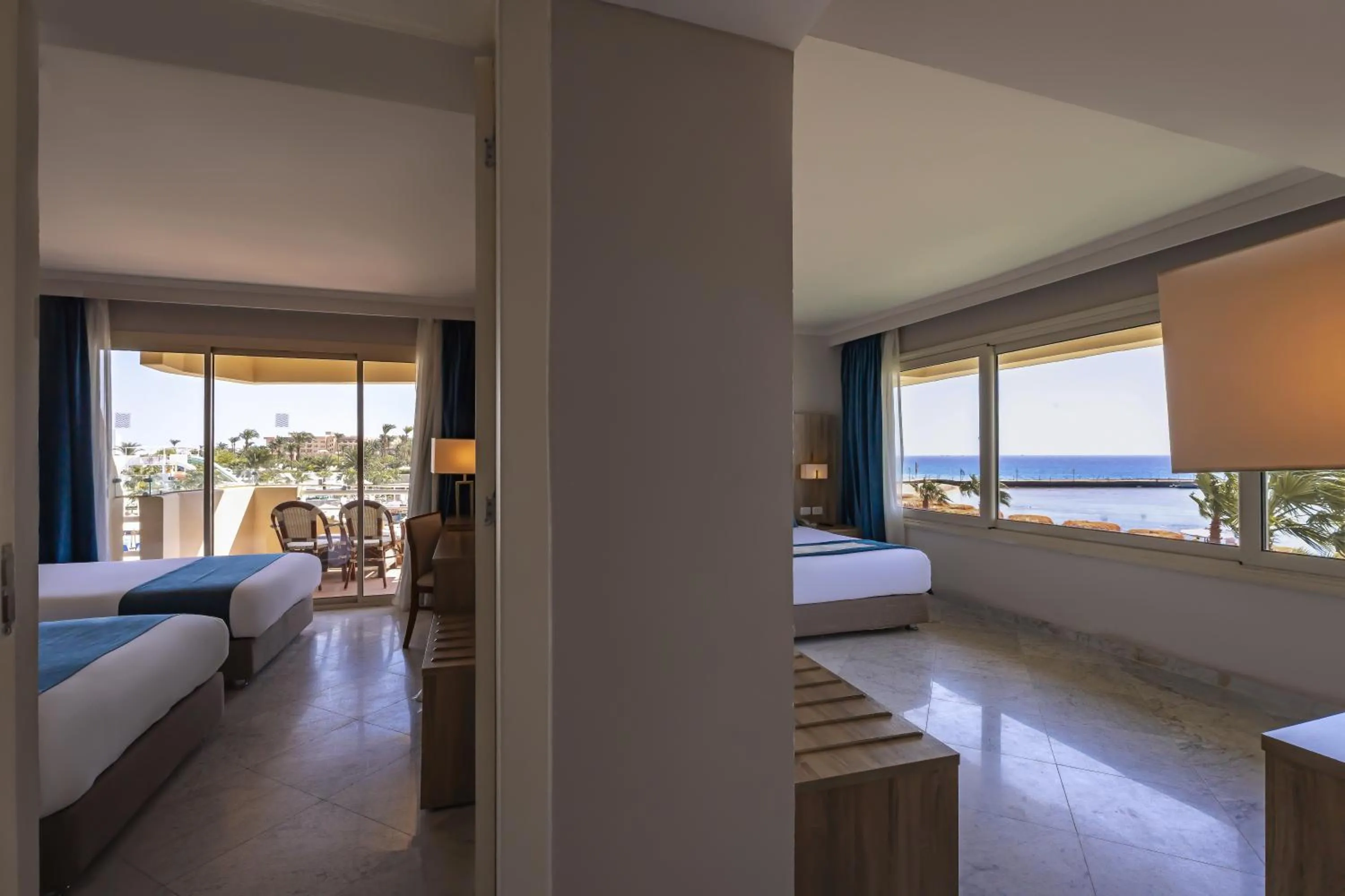 View (from property/room), Bed in Seven Seas Jolie Bay - Ultra All Inclusive