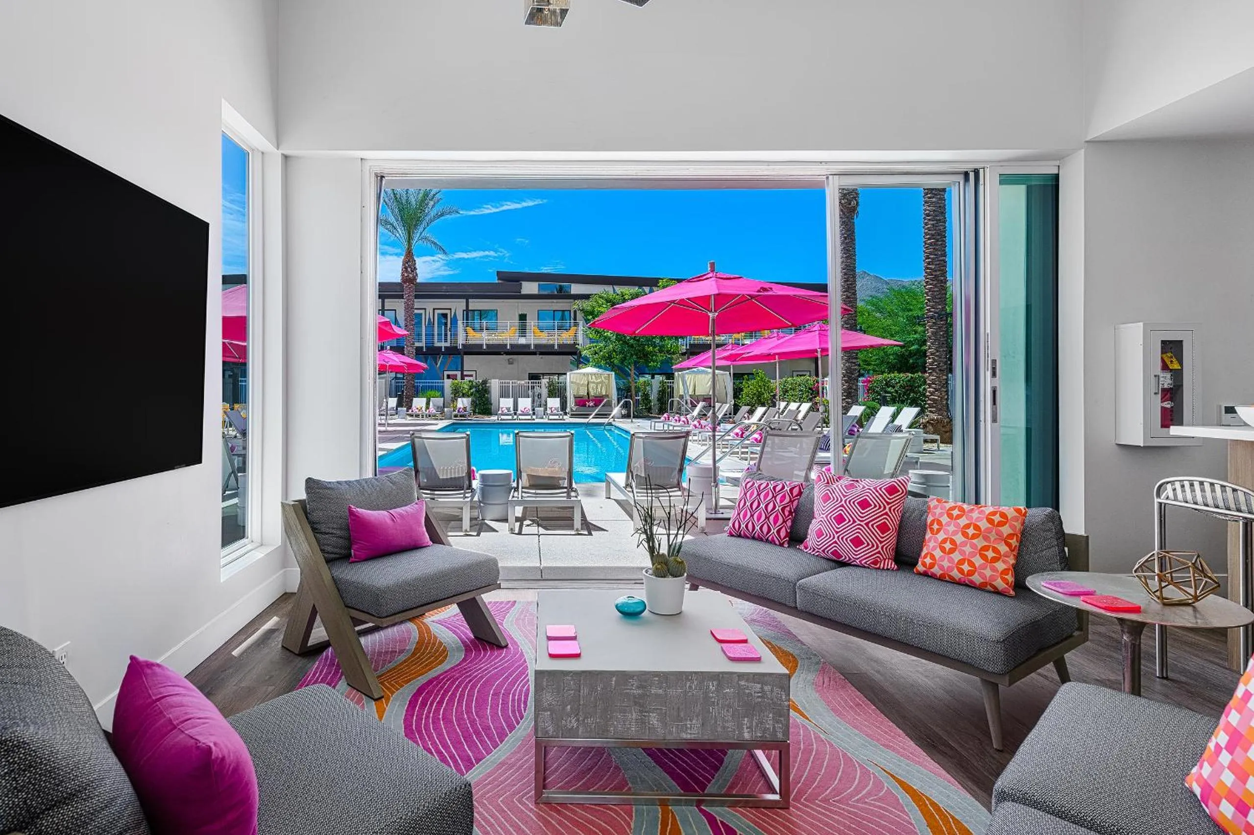 Seating area in The Paloma Resort