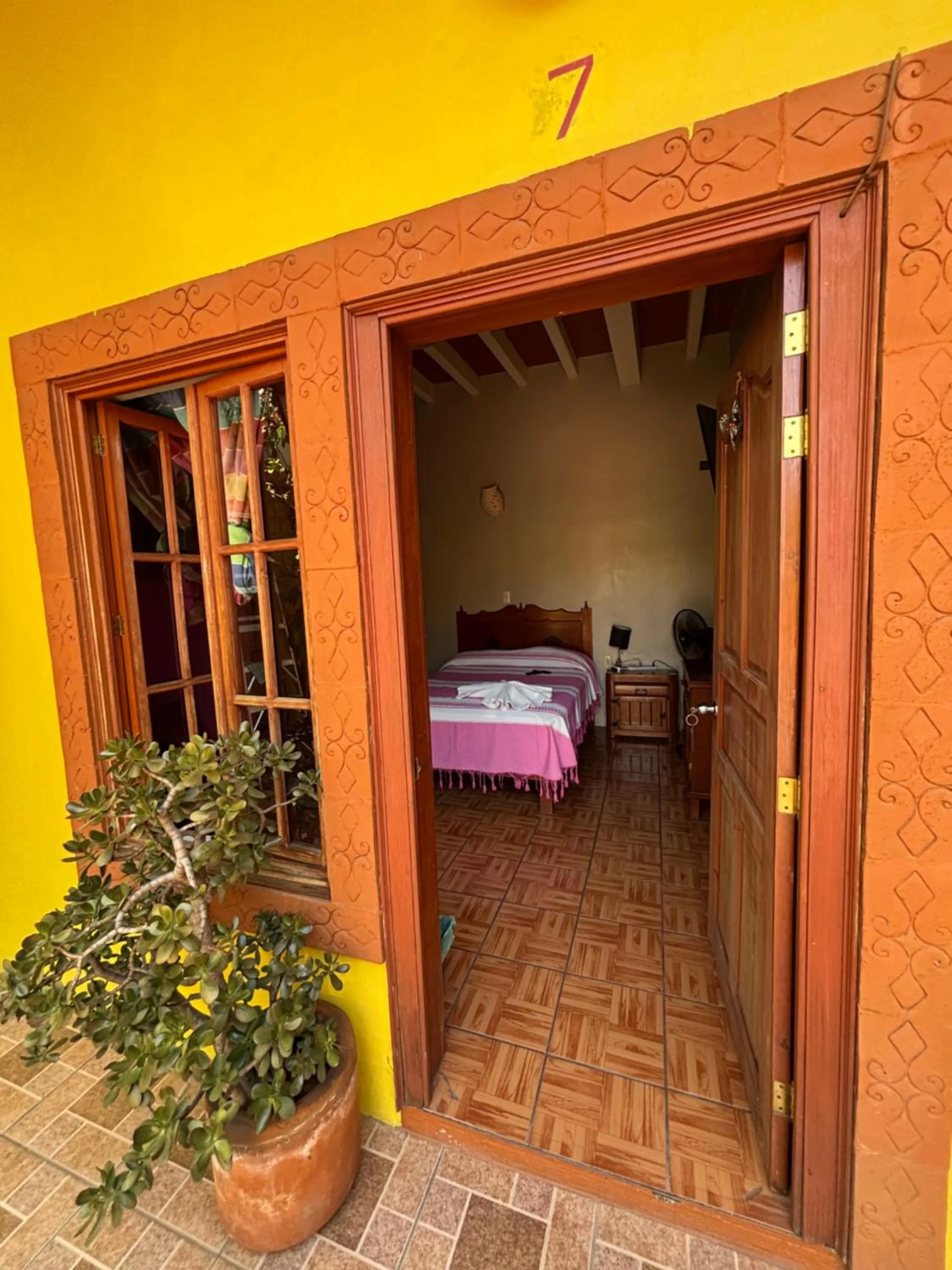 Bed in Hotel Posada "Mi Rosita"