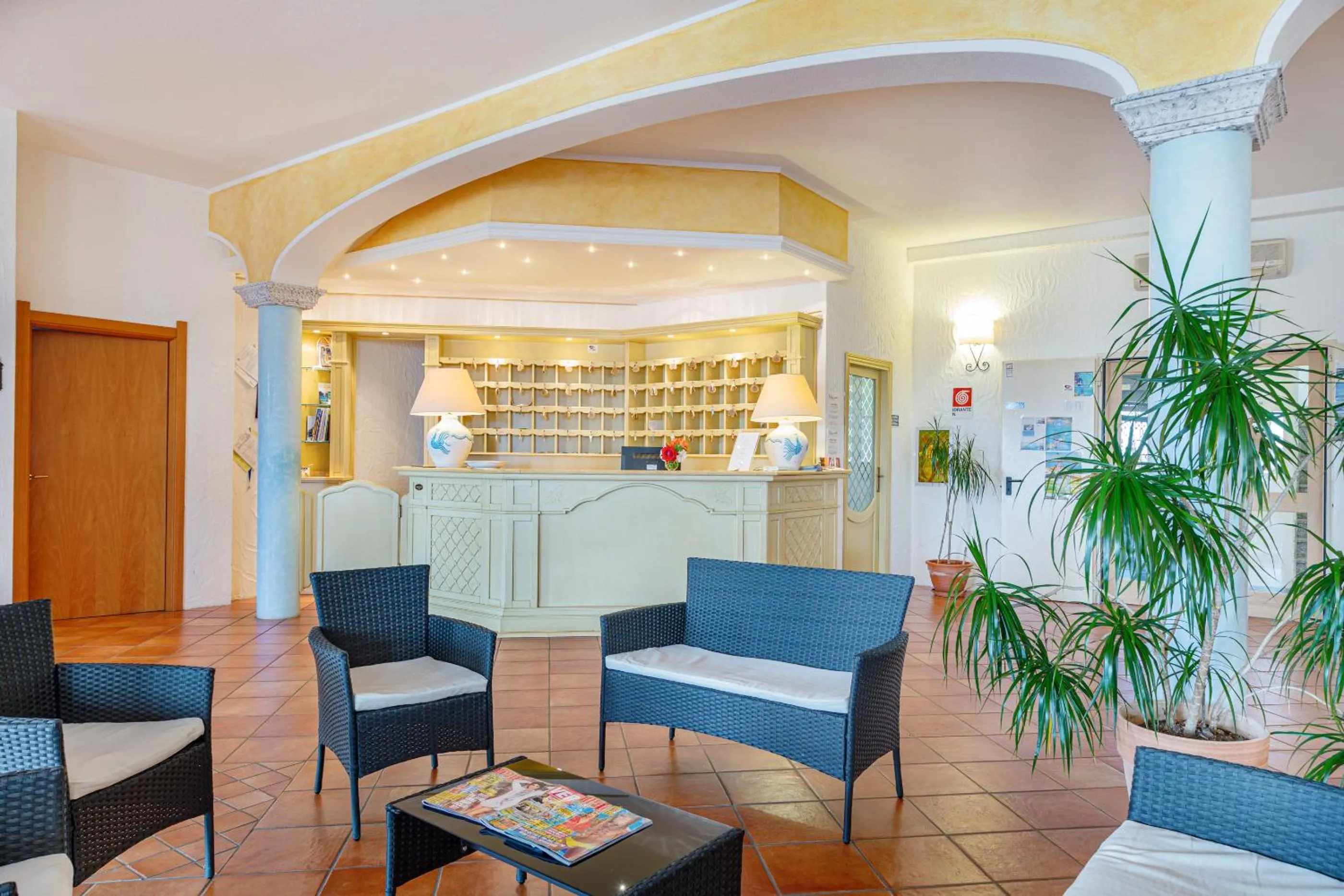 Lobby or reception in Hotel San Trano