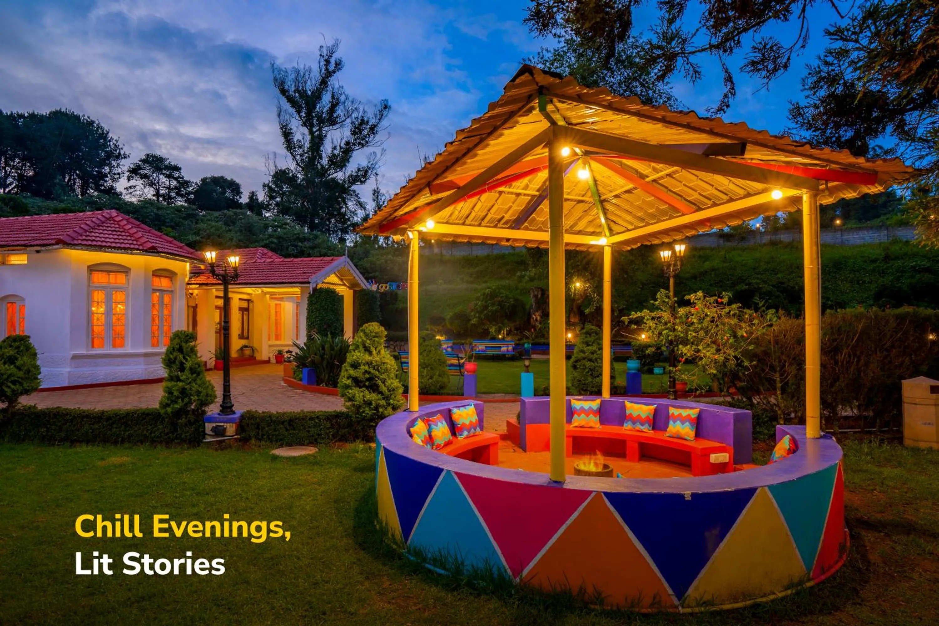 Seating area in goSTOPS Ooty