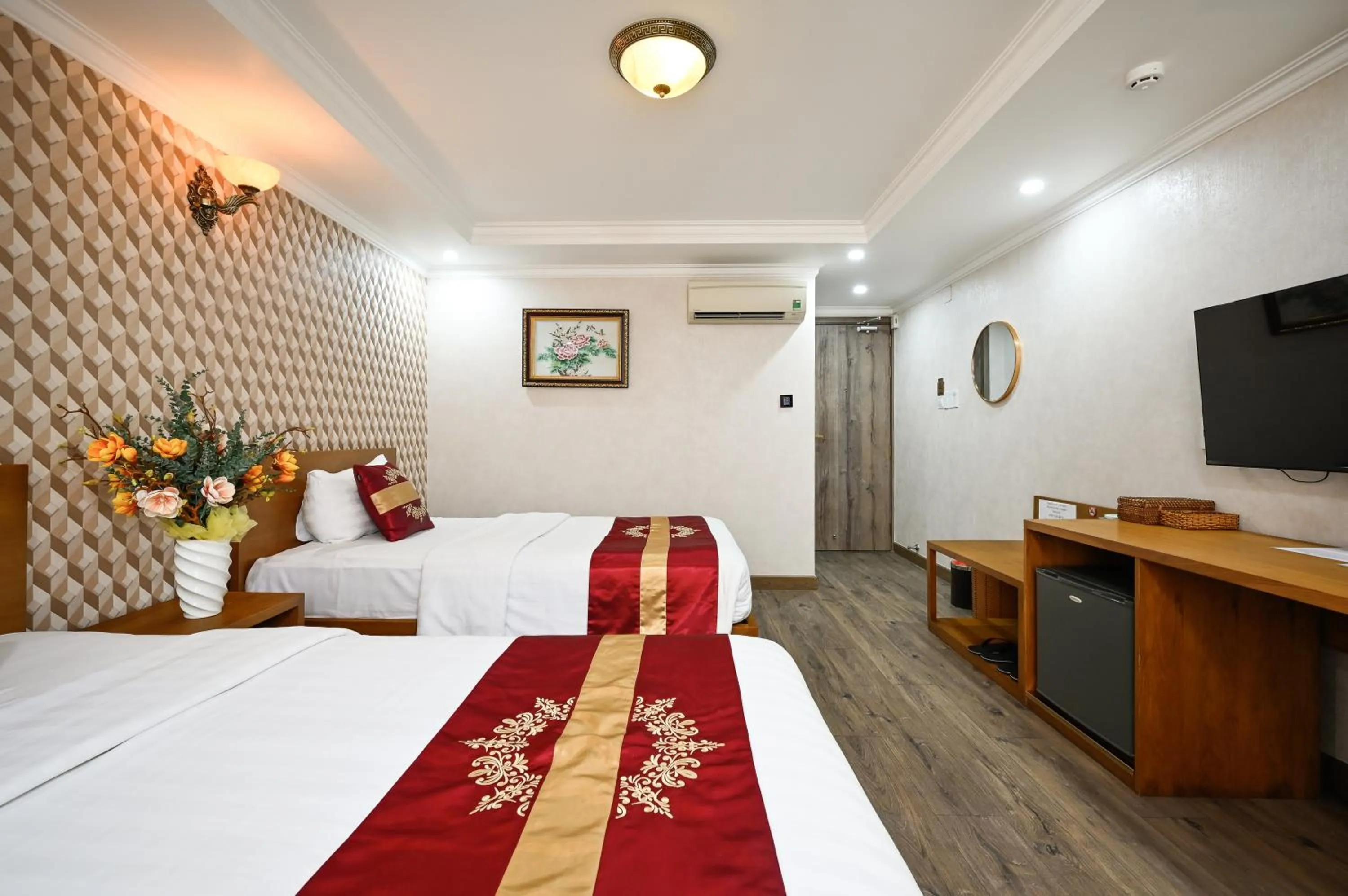 Bed in The River Park Hotel