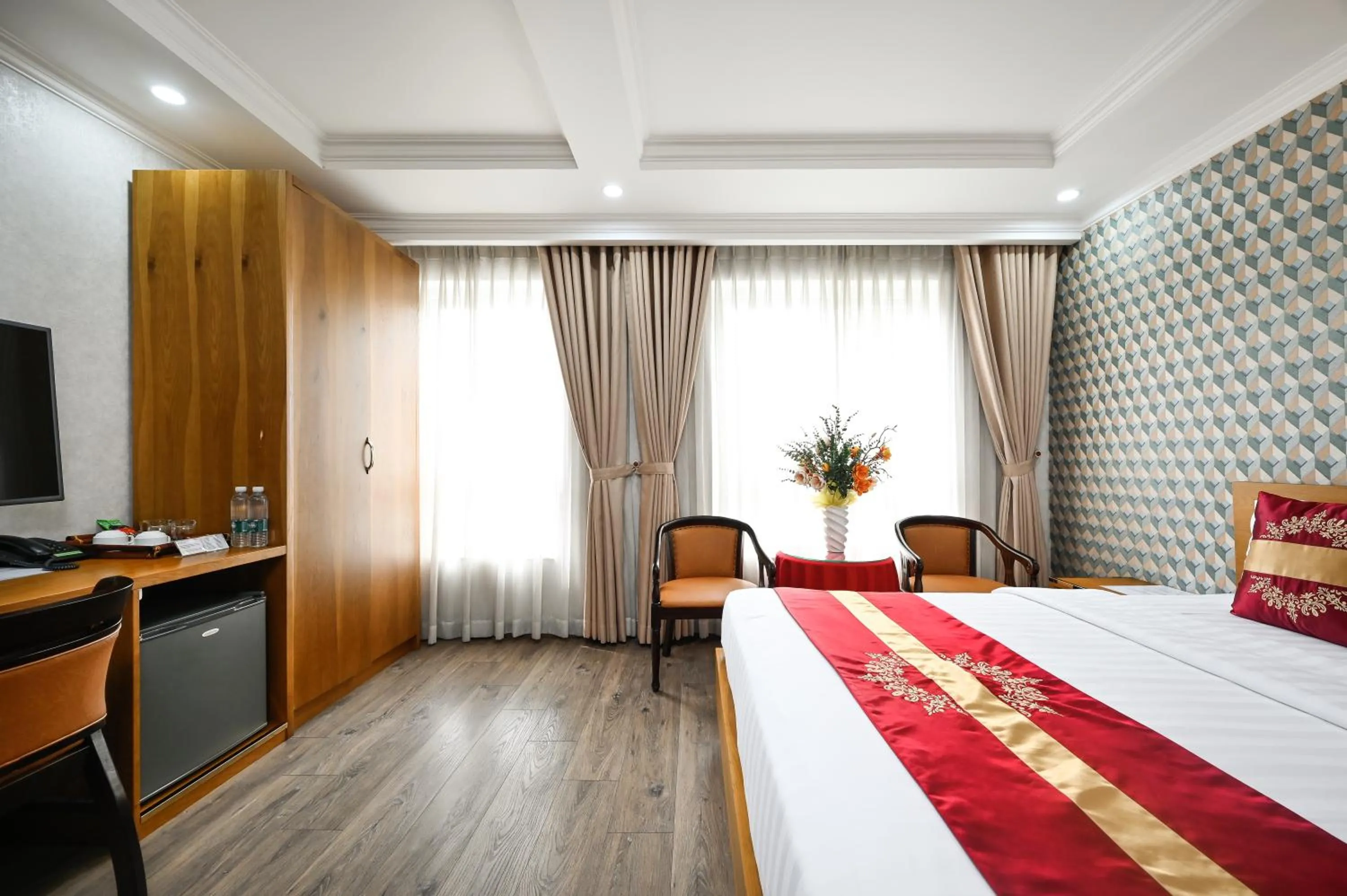 Bed in The River Park Hotel