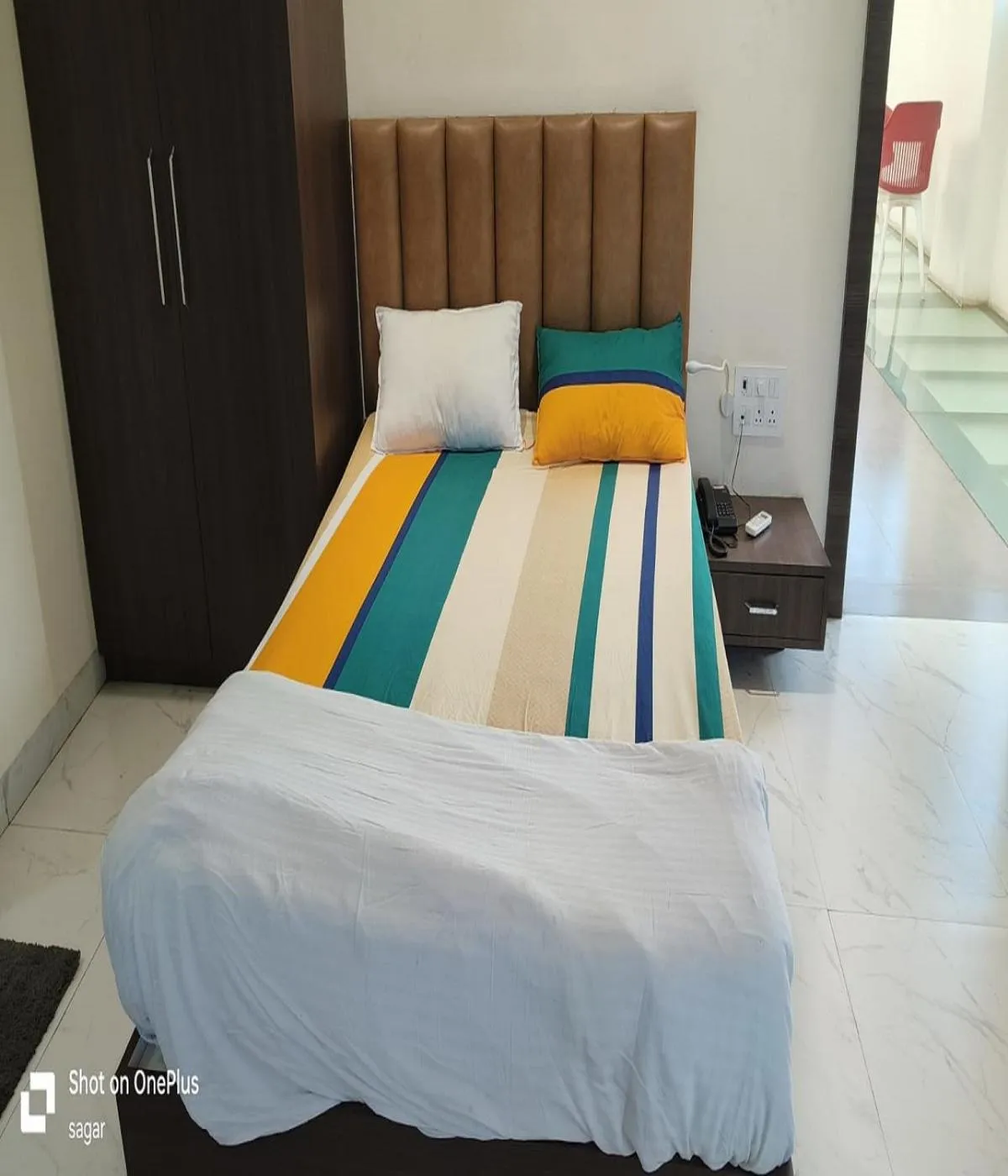 Bedroom, Bed in ID Square residency Parbhani