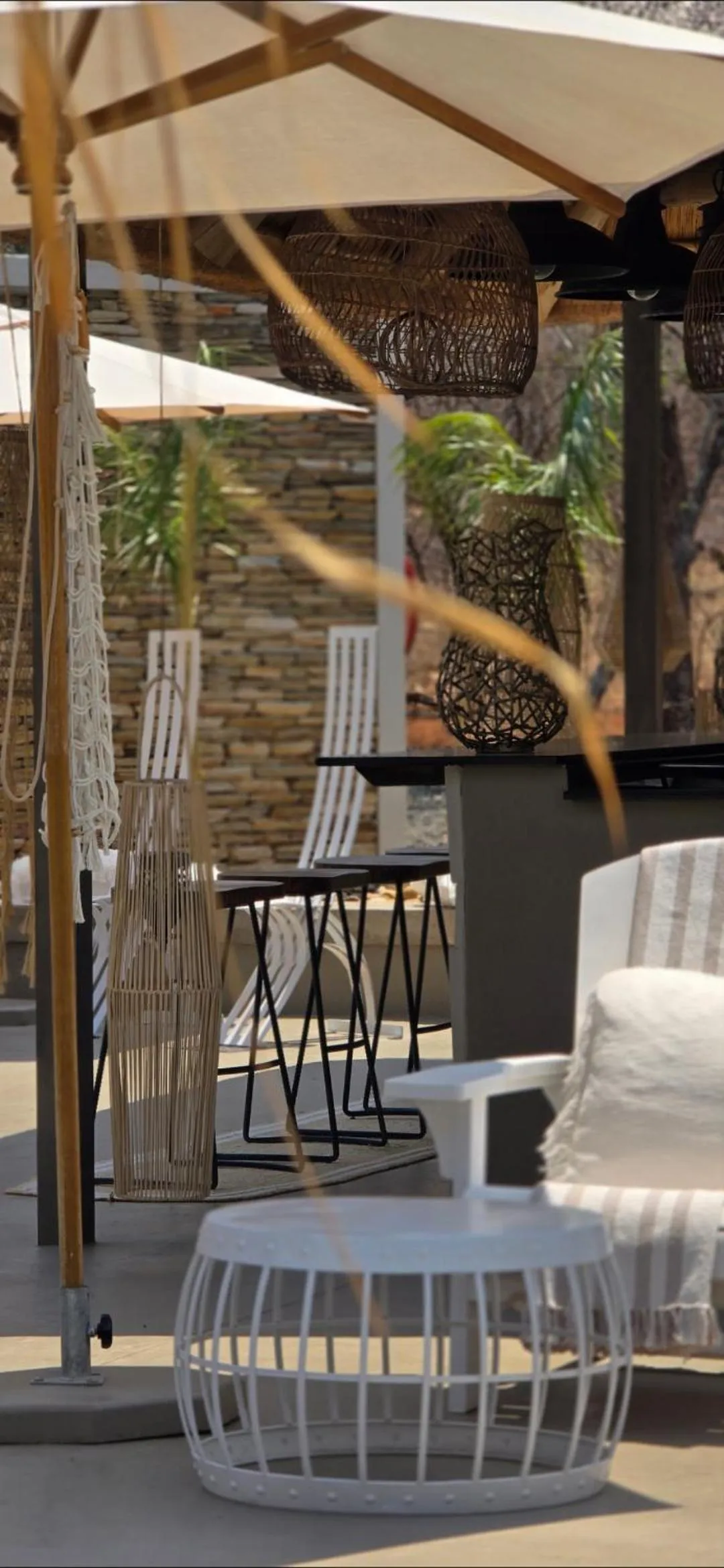 Patio in African Flair Boutique Safari Lodge