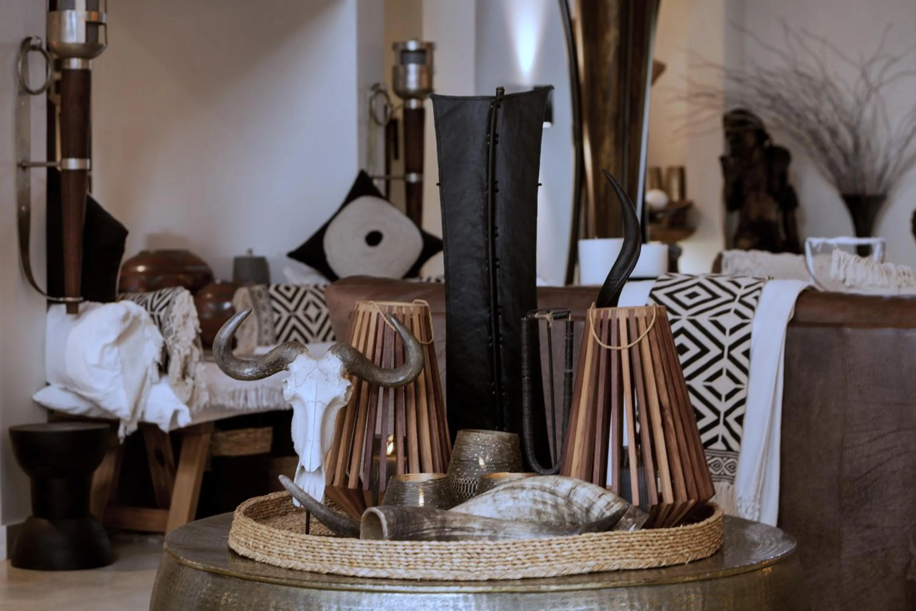 Decorative detail in African Flair Boutique Safari Lodge