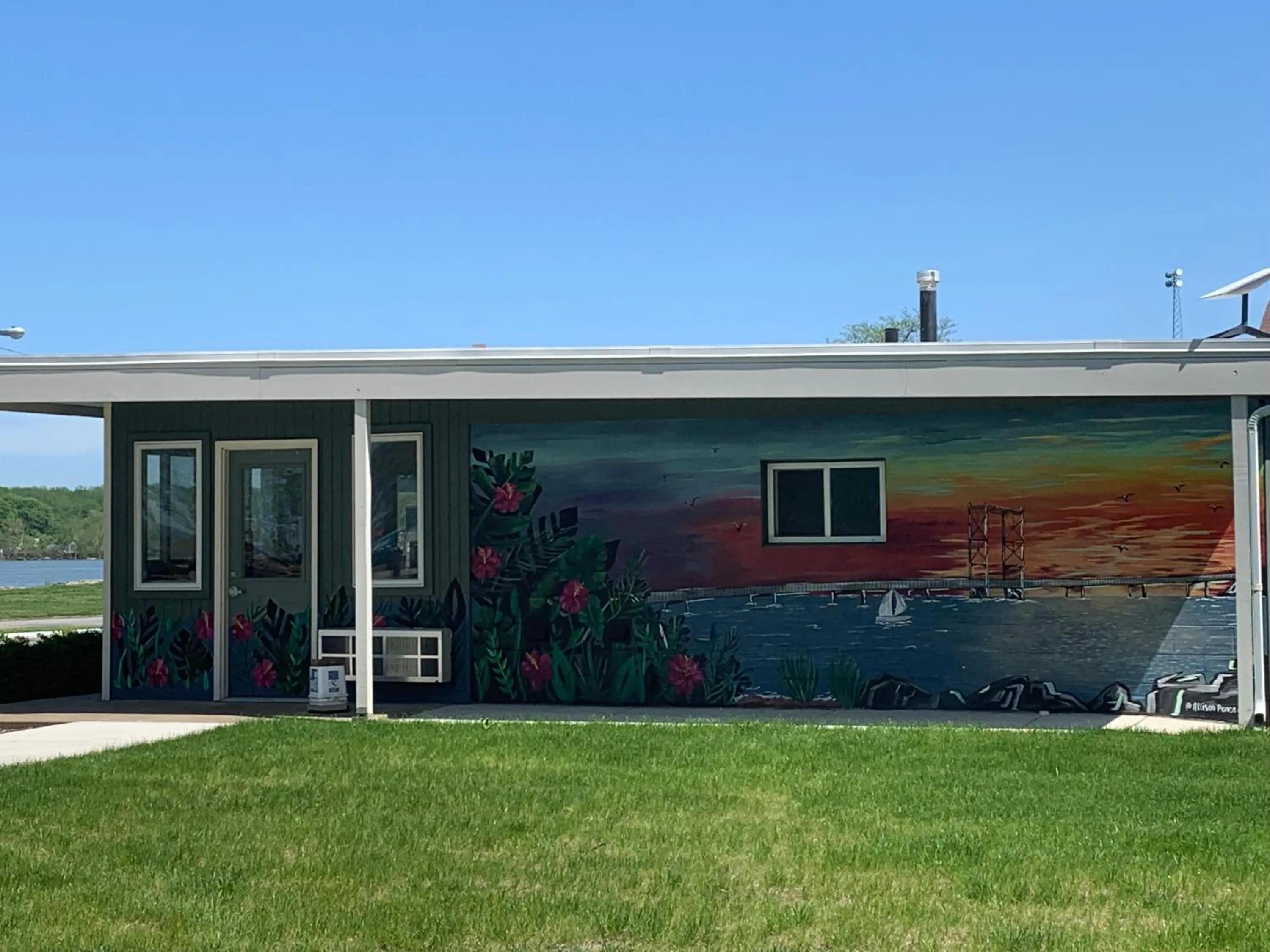 Property building in The Cedar Motel