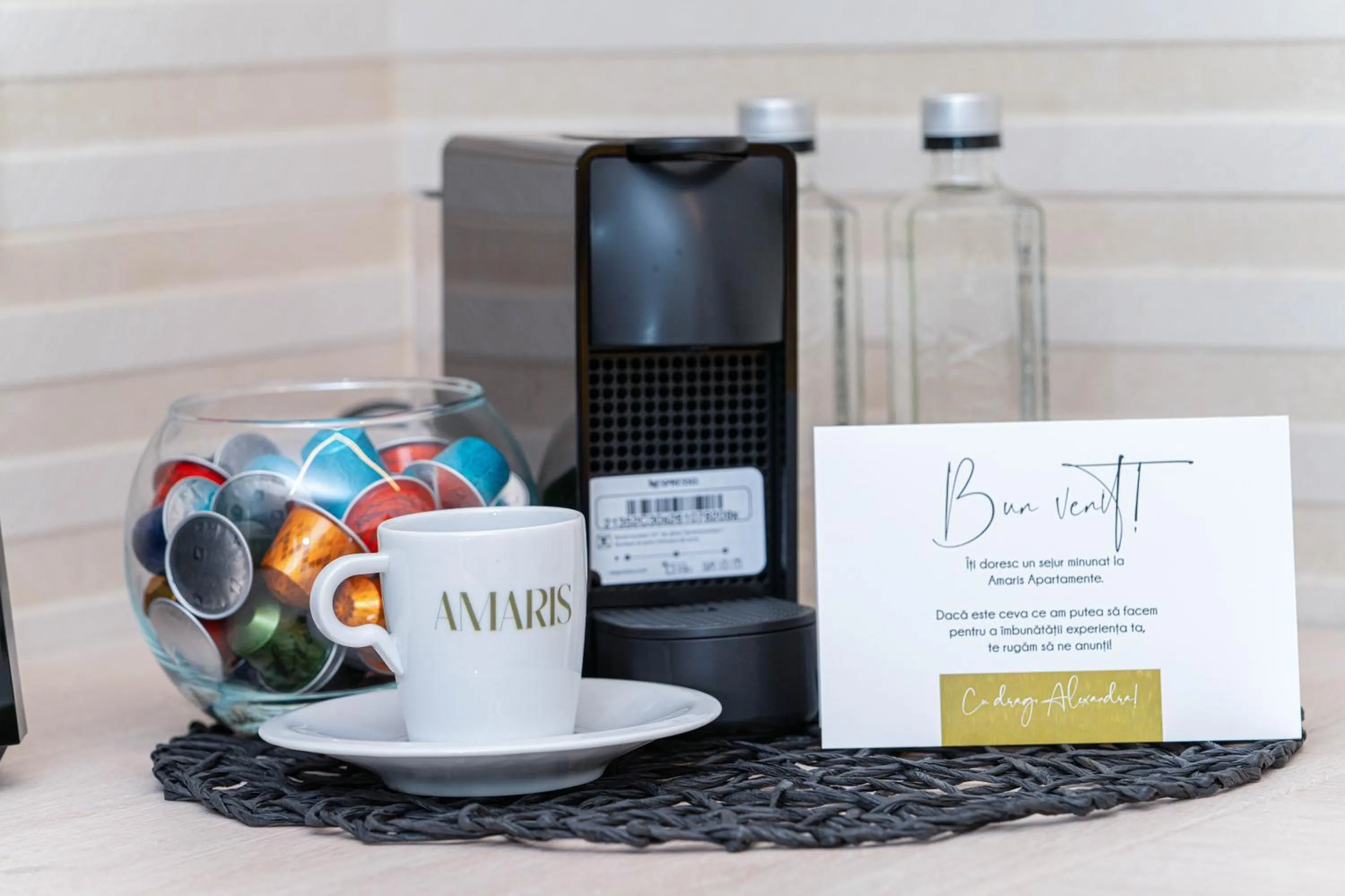 Coffee/tea facilities in Amaris ApartHotel la 2 Pași de Plajă & Parcare Gratuită