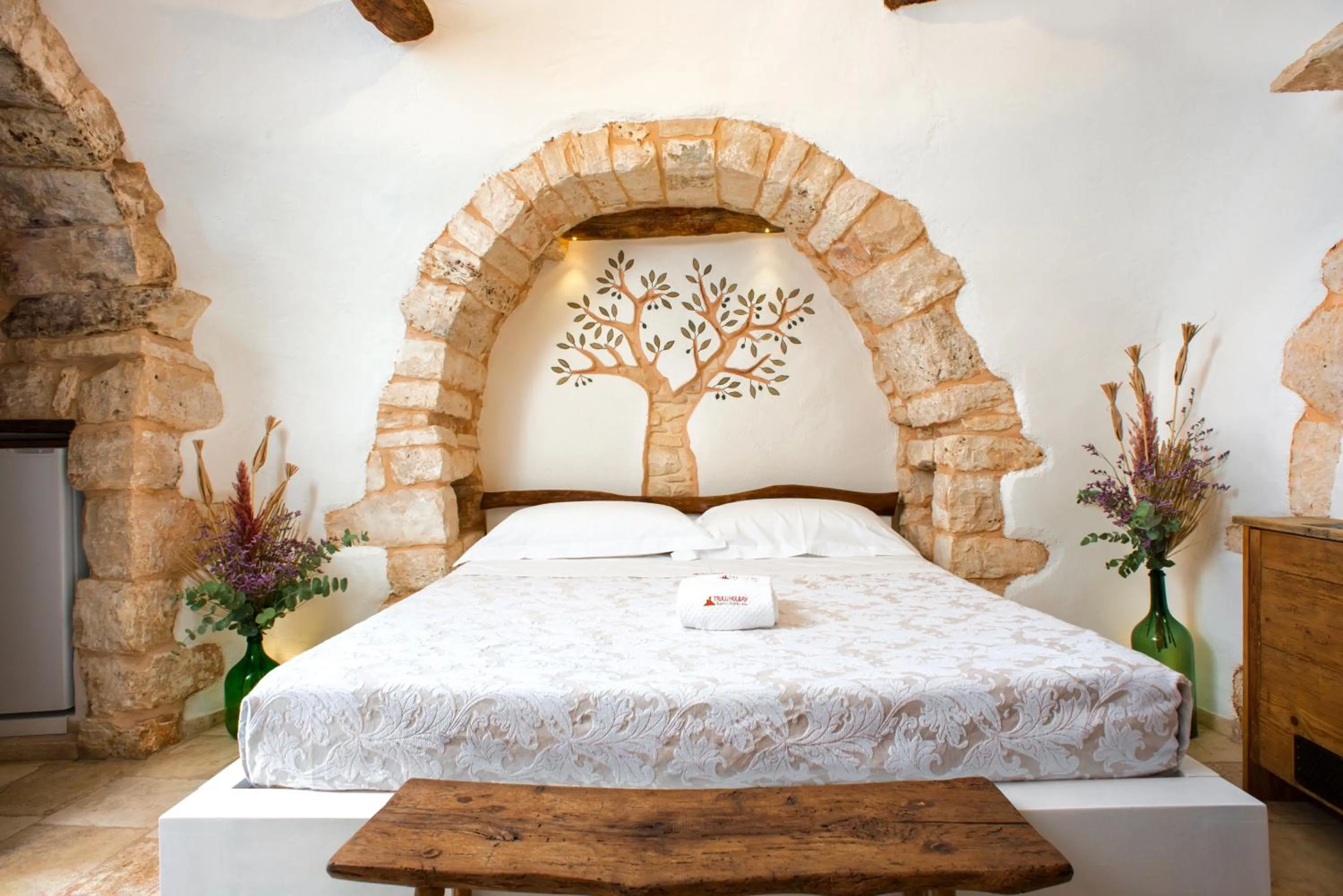 Bedroom, Bed in Trulli Holiday Albergo Diffuso