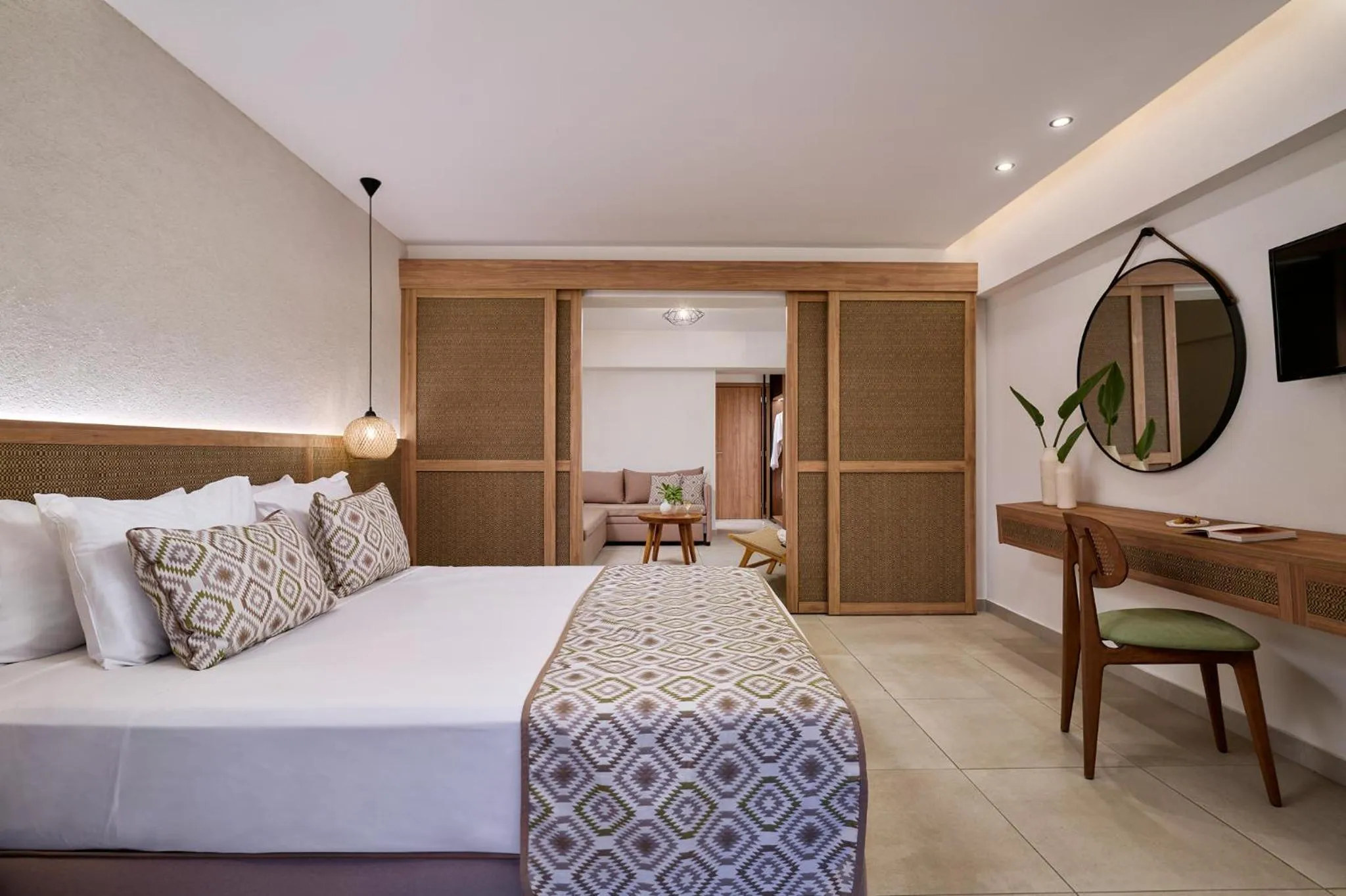 Bed in Blue Sea Island