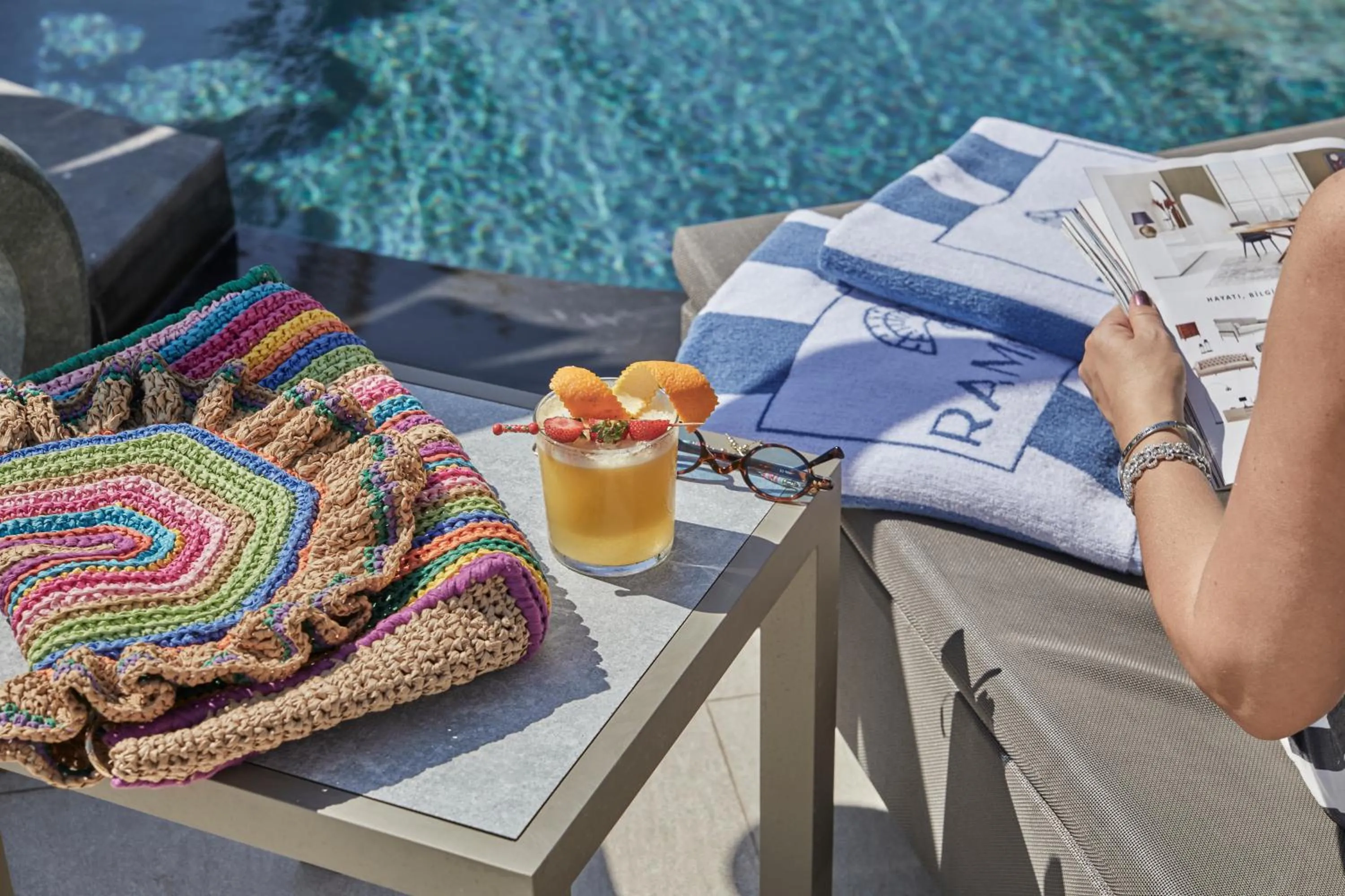 Pool view in Rammos Hotel Bodrum - Special Class