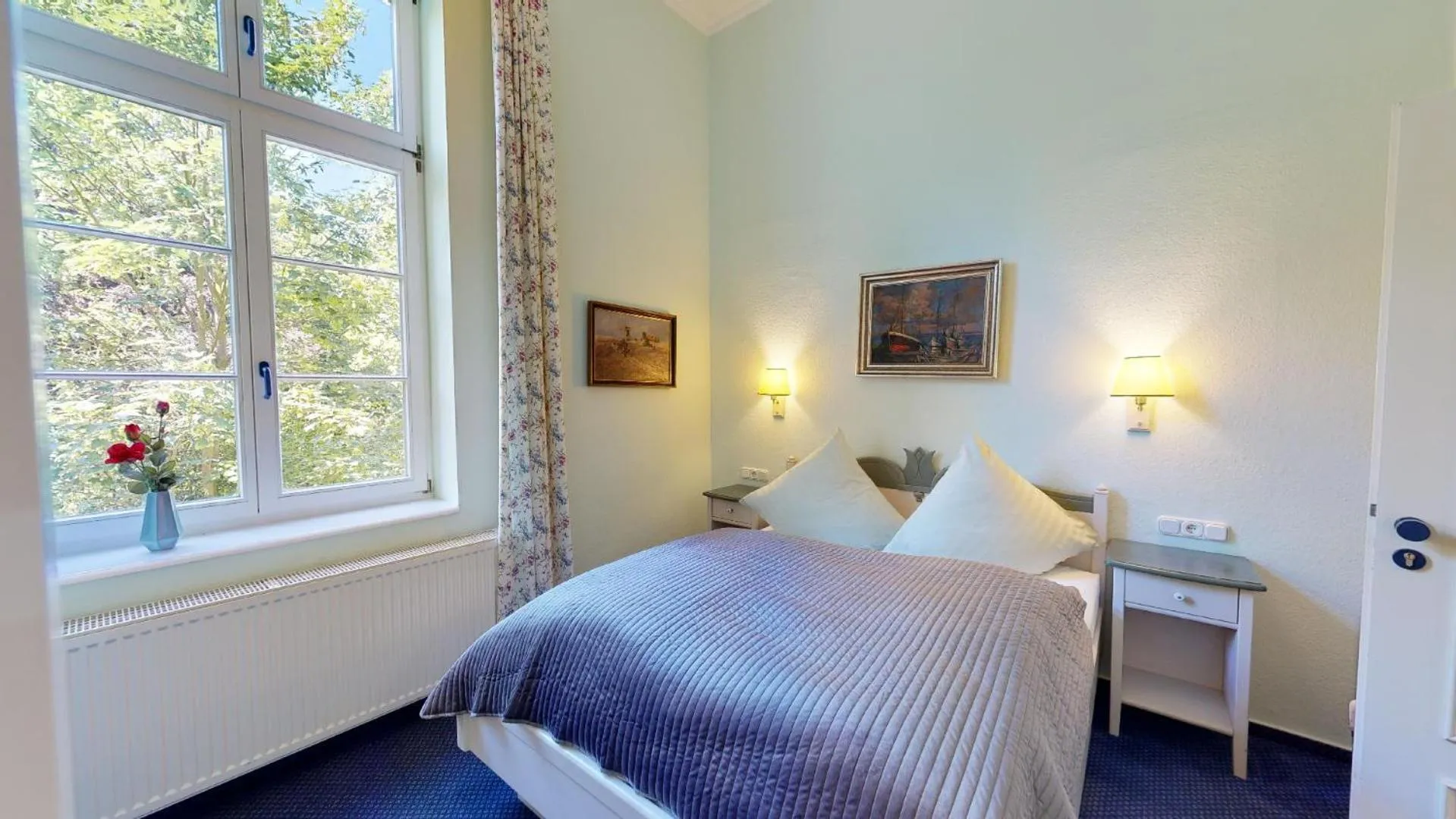 Bed in Landhotel Schloss Daschow