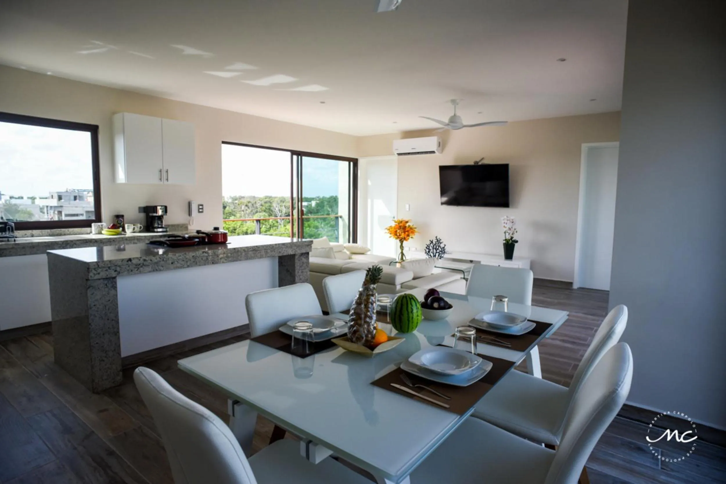 Dining area in Penthouse Blue Luxury La Veleta