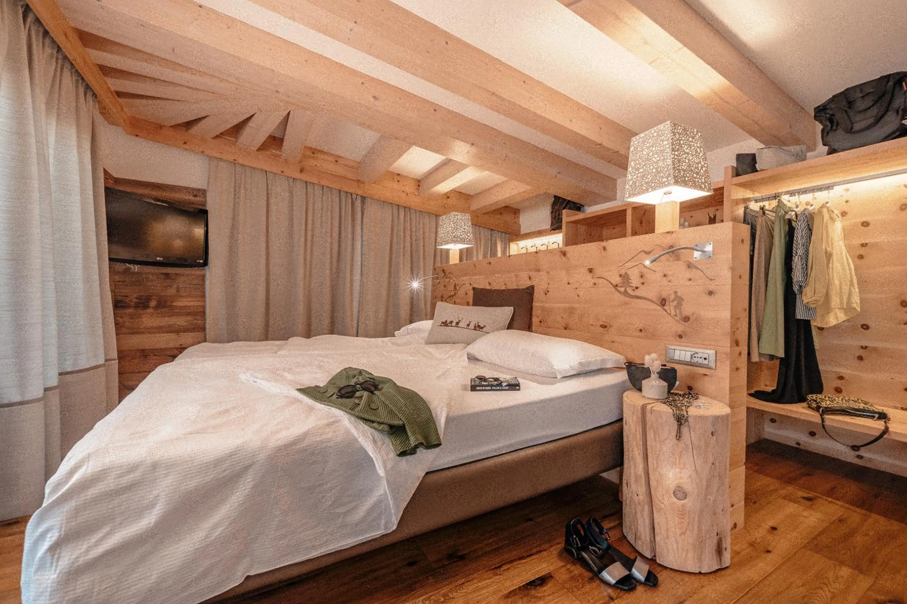 Bedroom, Bed in Cristallo Sport & Wellness Hotel