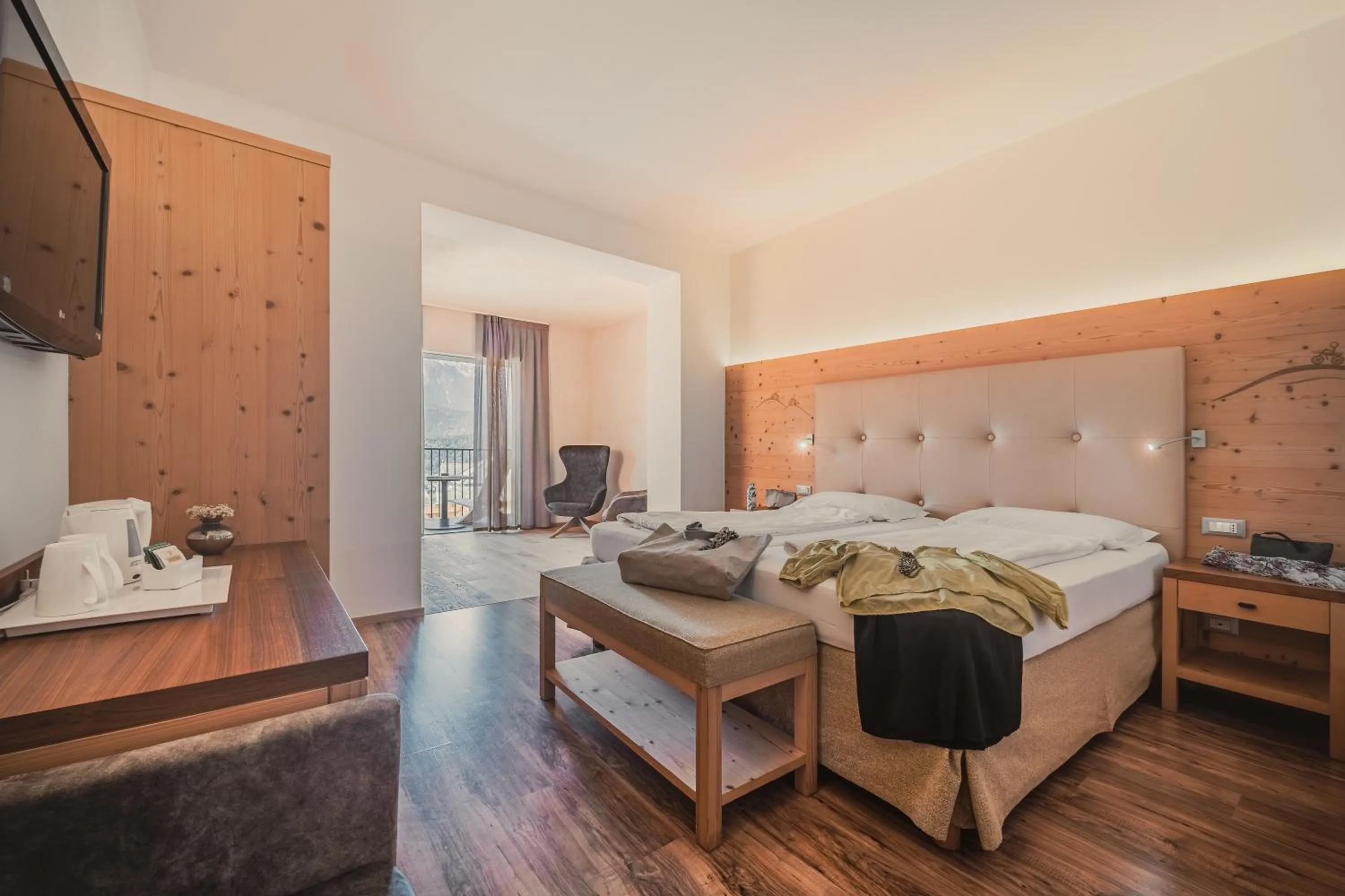 Junior Suite with Balcony in Cristallo Sport & Wellness Hotel