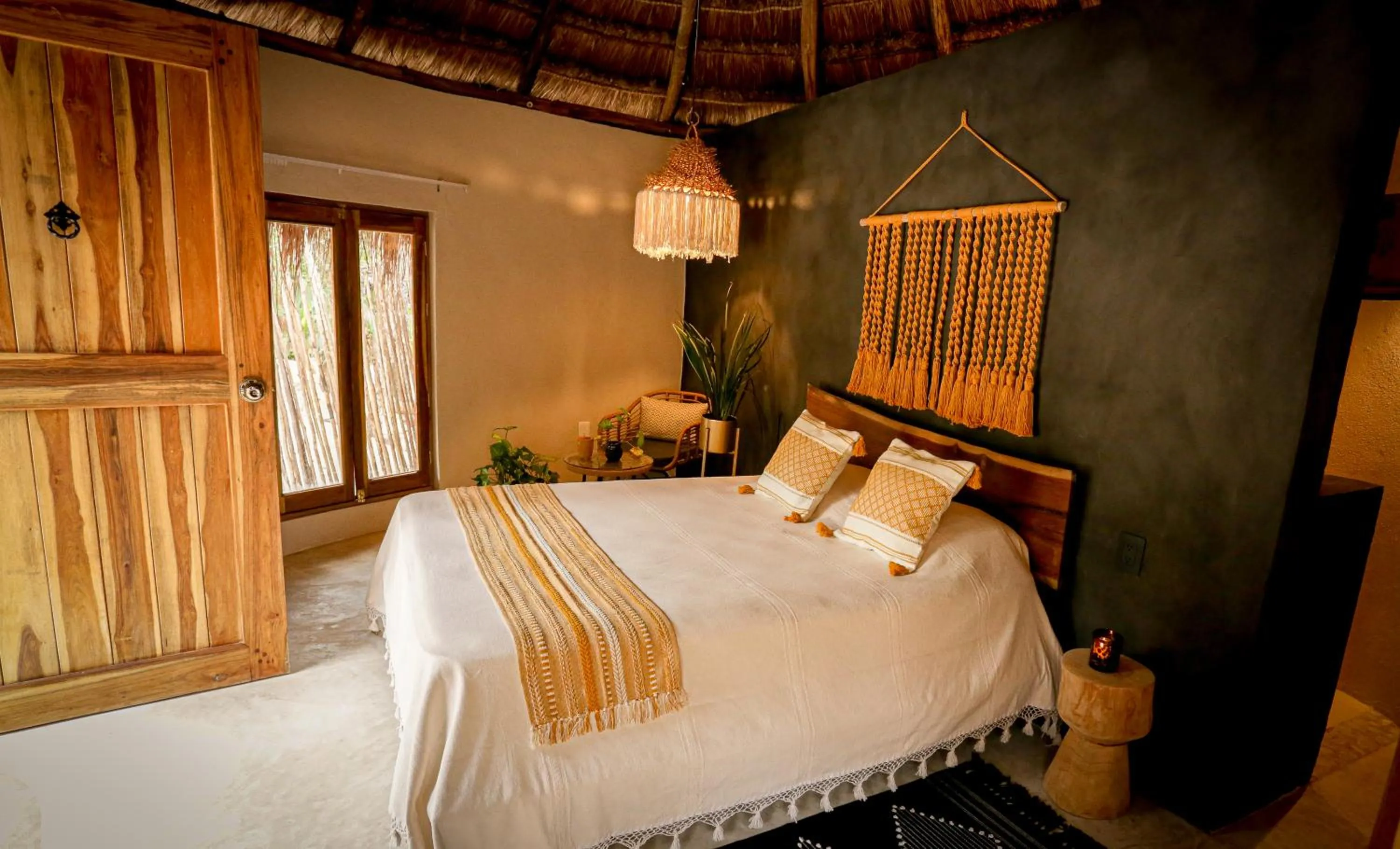 Bed in The Yellow Nest Tulum