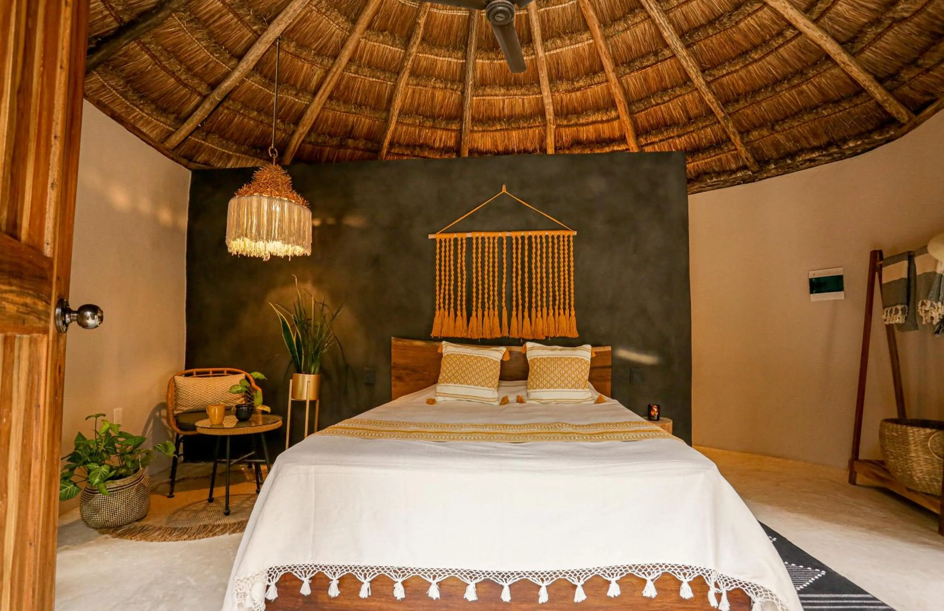 Bed in The Yellow Nest Tulum