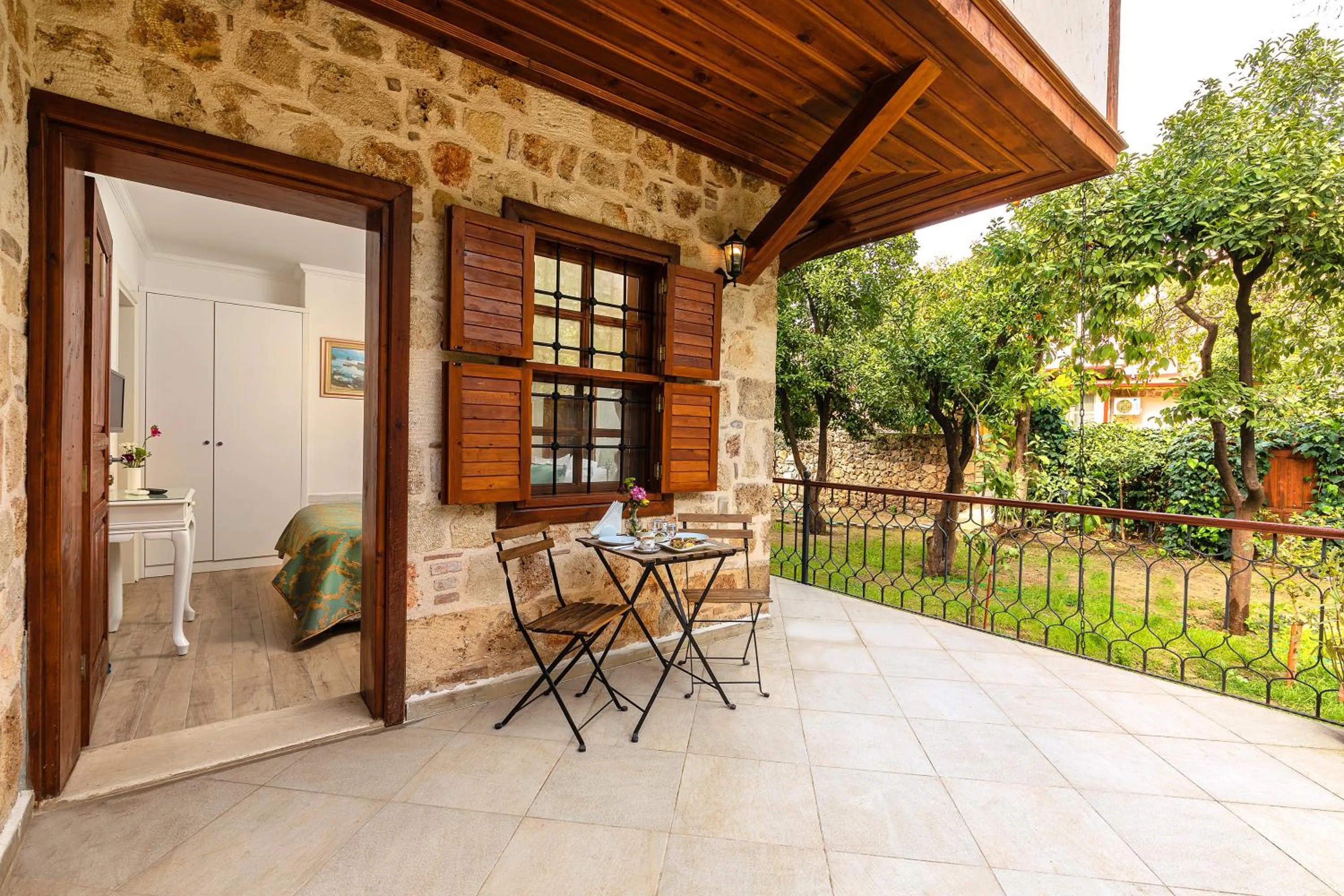 Patio in Zemira Garden Hotel