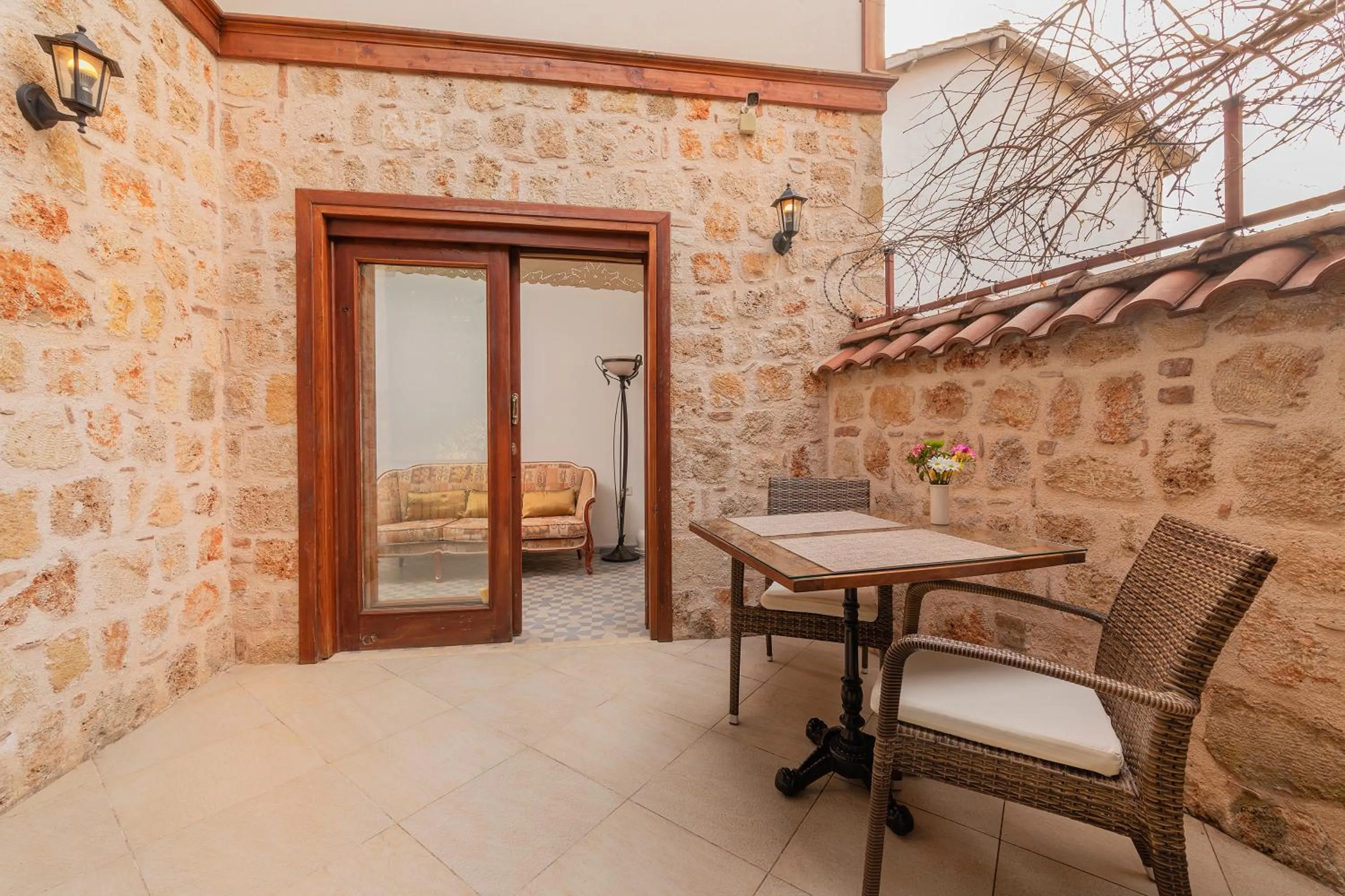 Patio in Zemira Garden Hotel