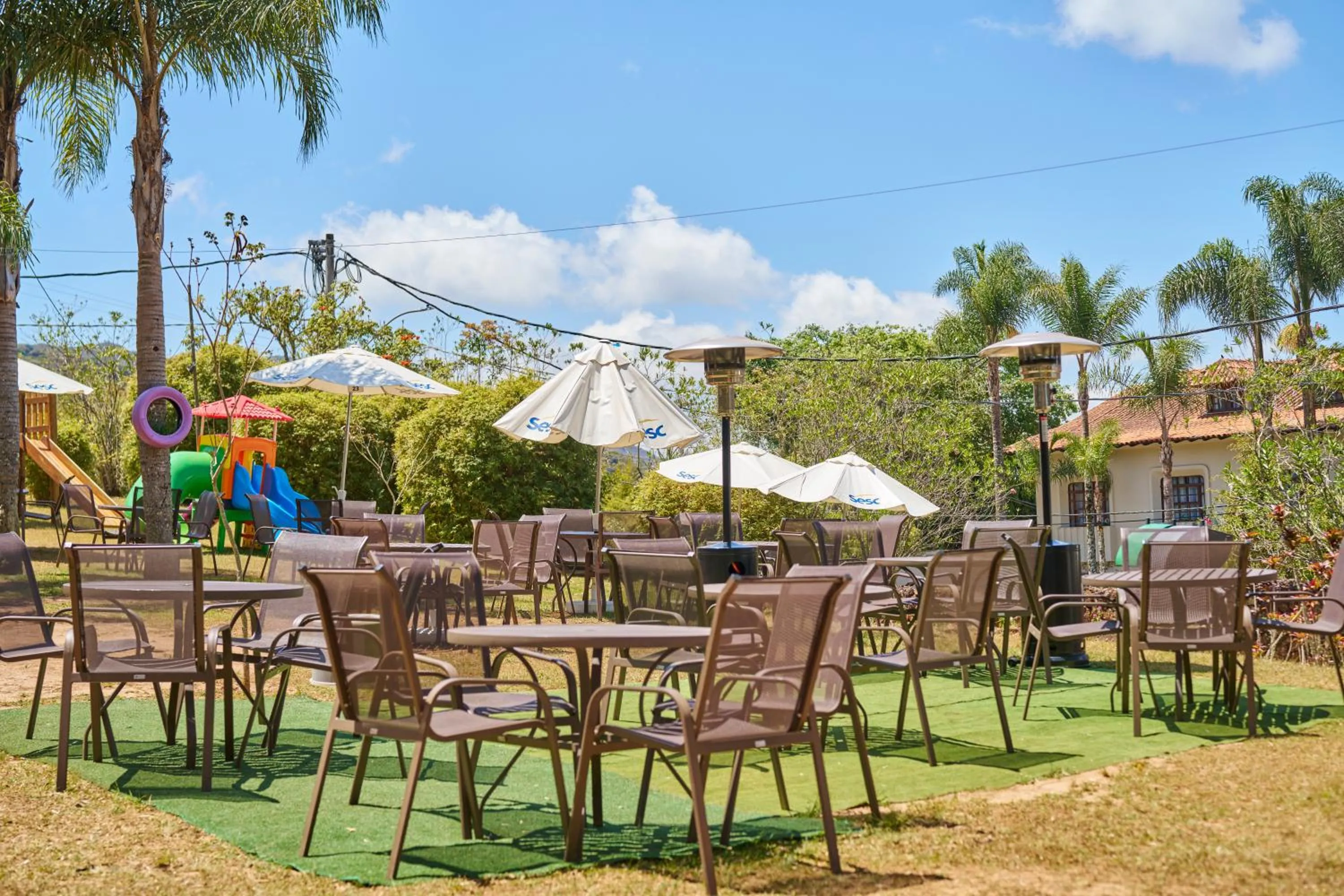 Seating area in SESC OURO PRETO