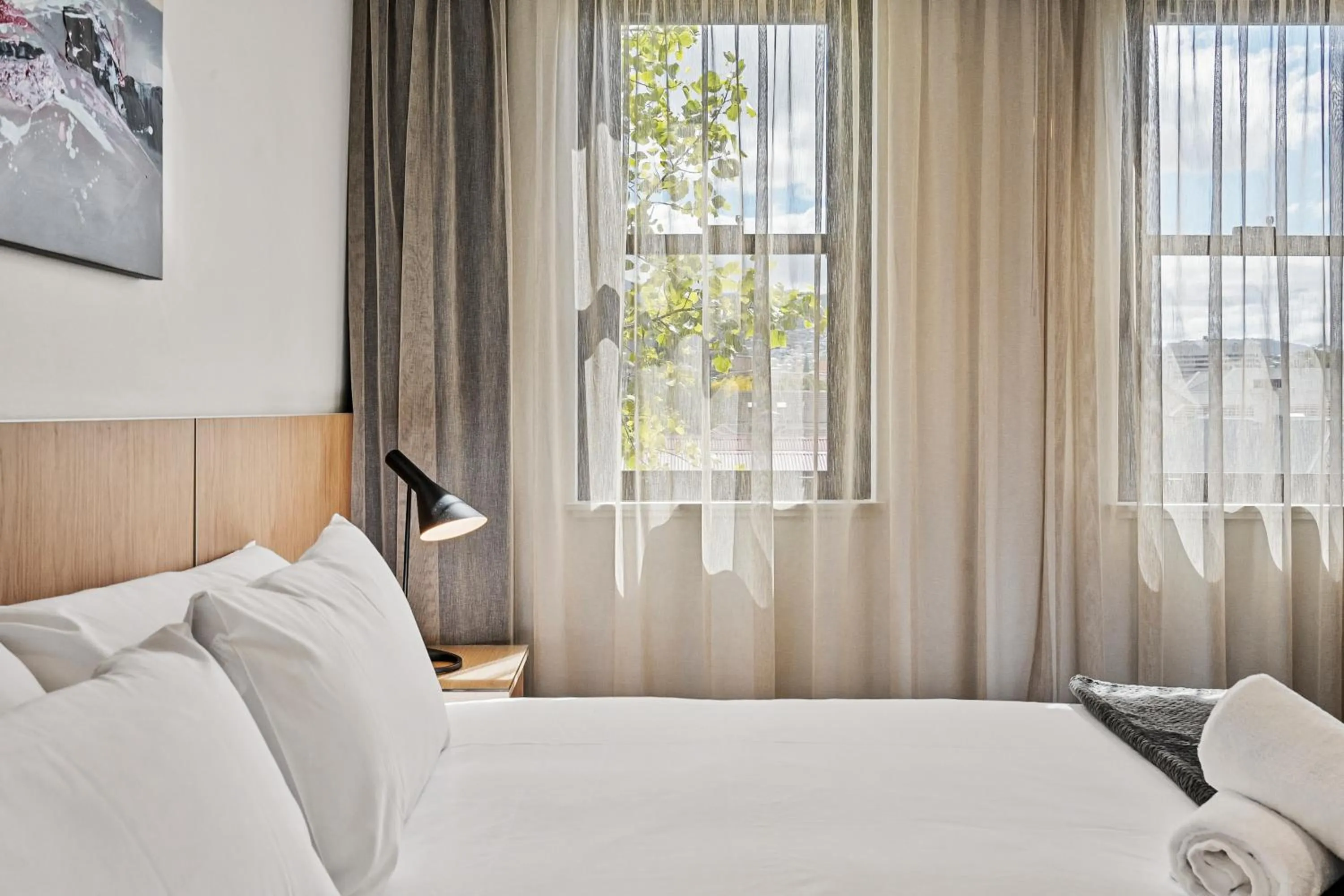 Bed in Prince of Wales Hotel