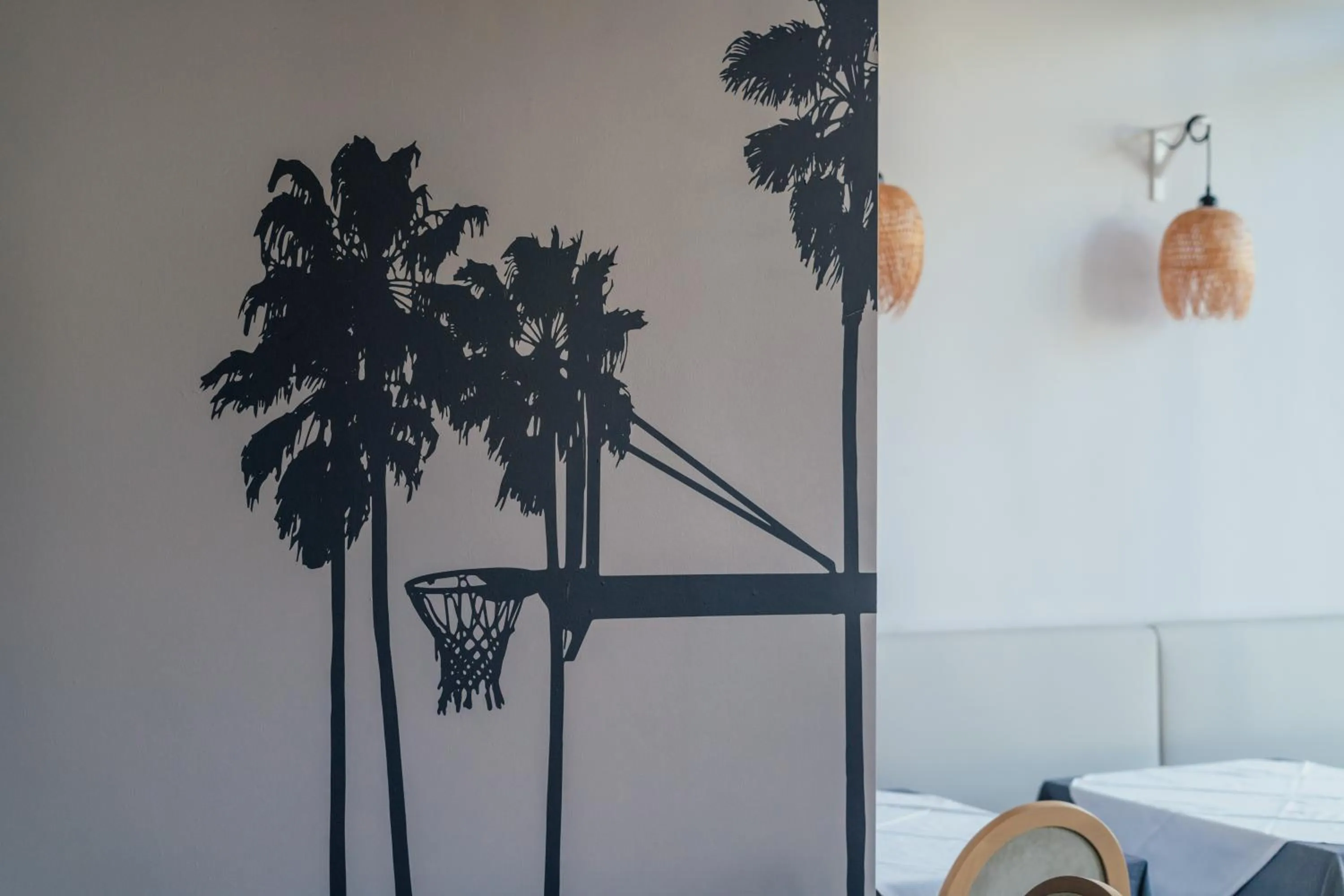 Decorative detail, Bed in M House Art Hotel