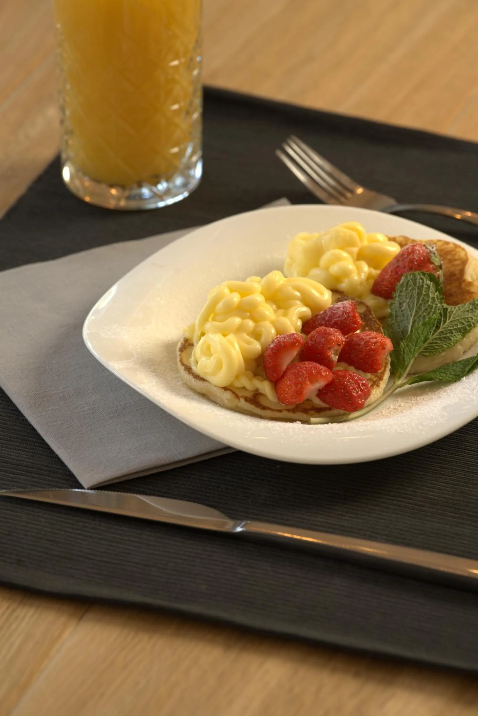 Continental breakfast in M House Art Hotel