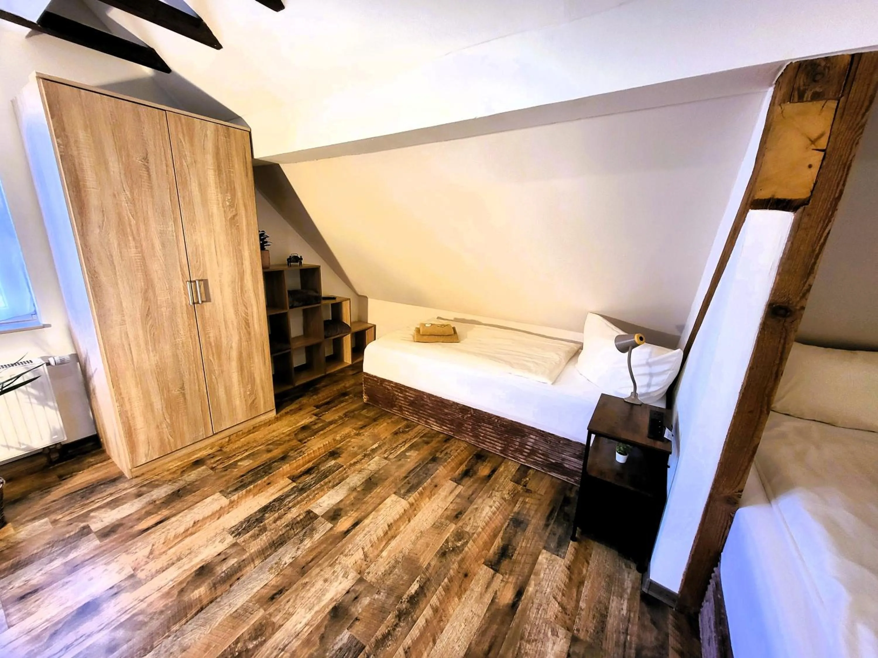 Bed in CJS Apartments - Chill or Drive am Nürburgring, new Box Spring Beds, new furniture, WLan, Spacious Rooms, Quiet Location