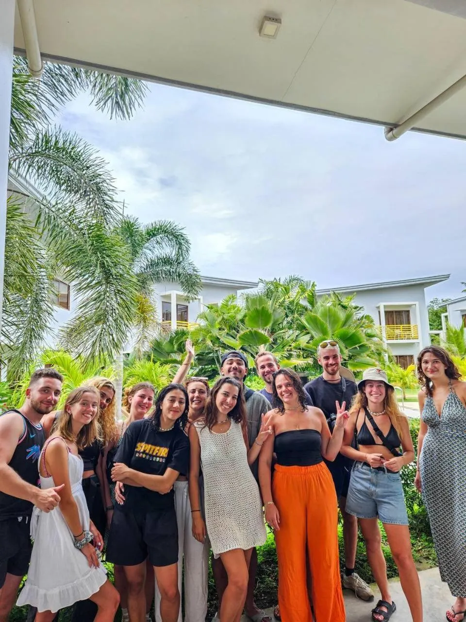 group of guests in Red Picnic Hostel Panglao