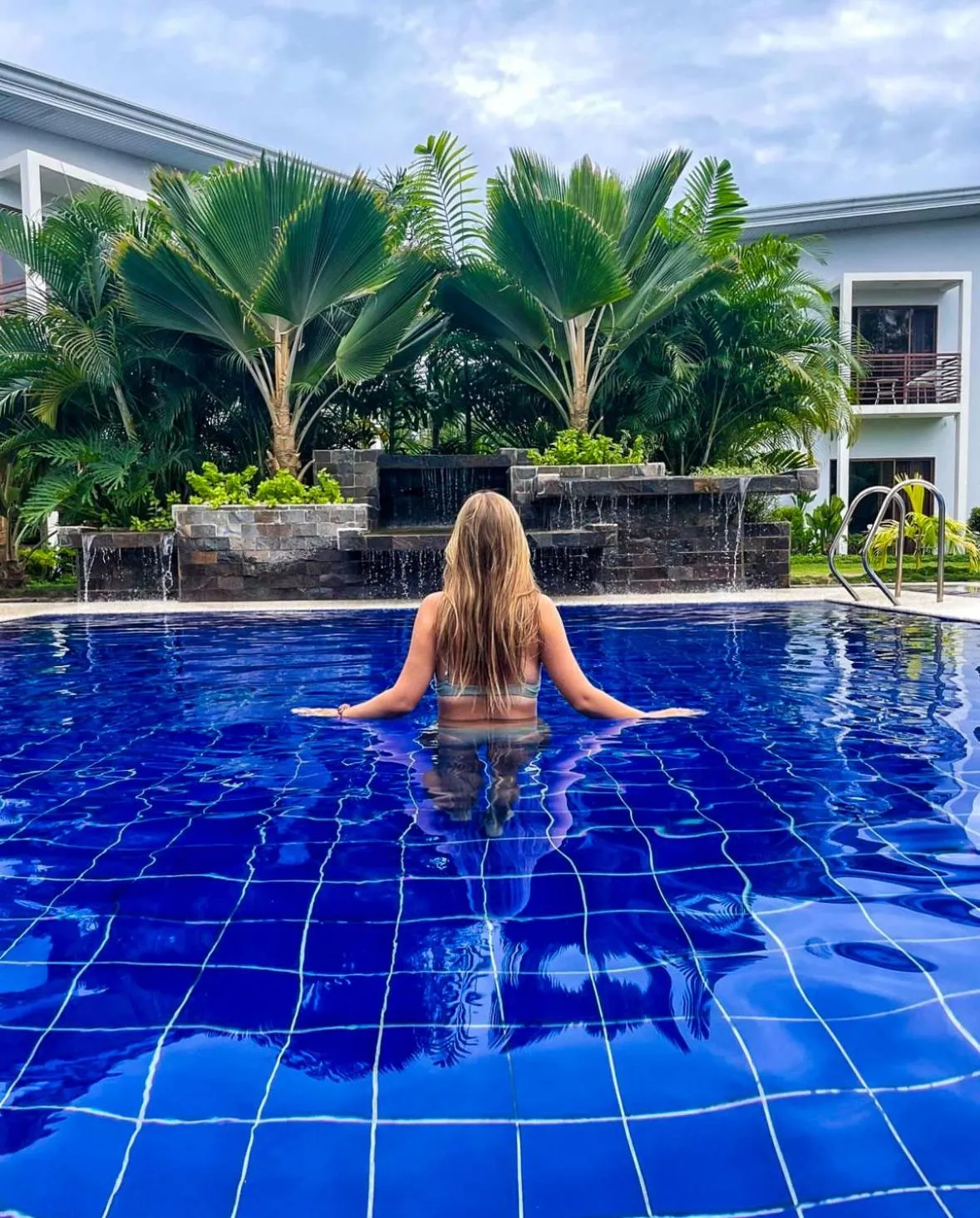 Pool view in Red Picnic Hostel Panglao