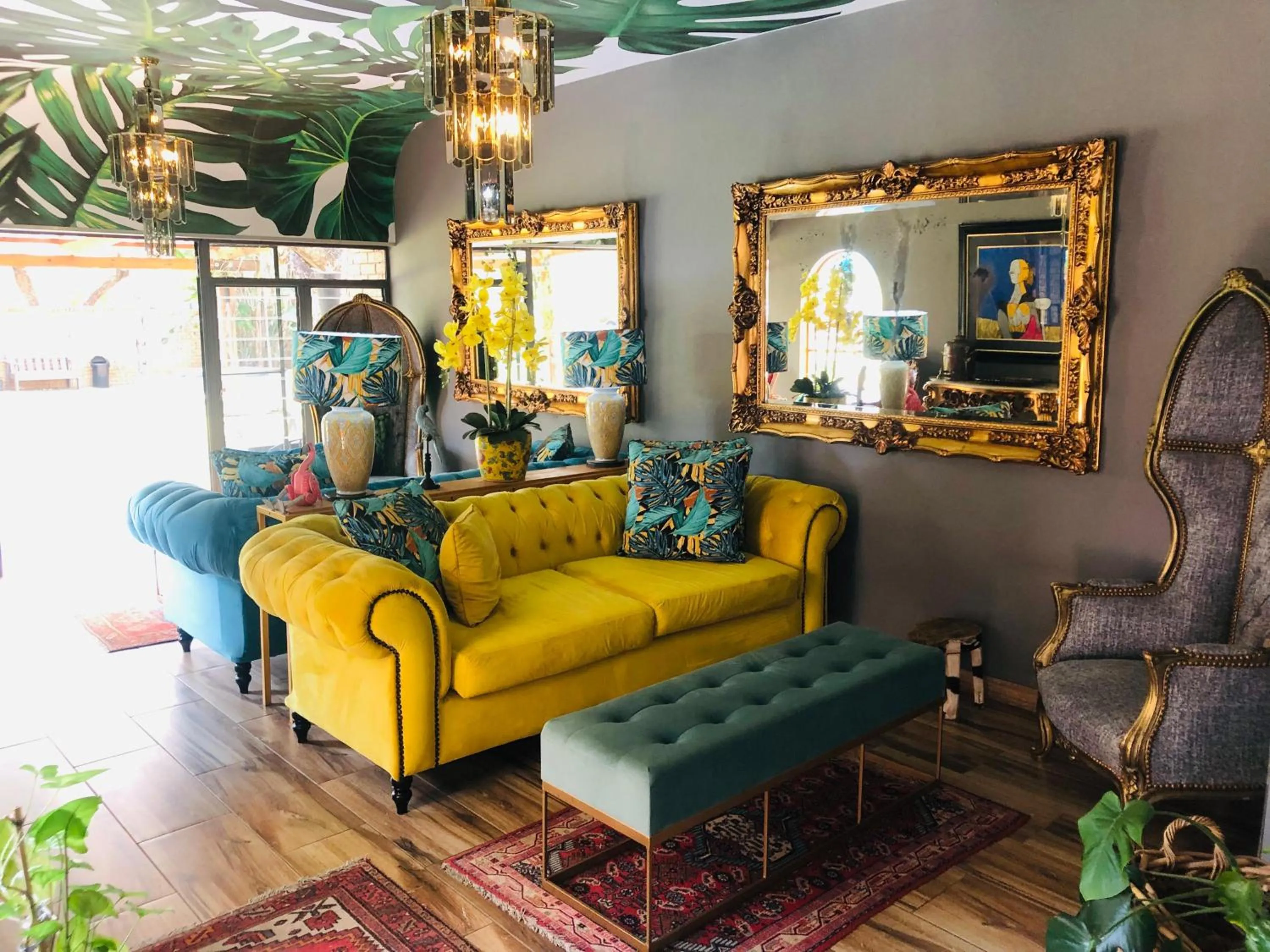 Seating area in Grafiti Boutique Hotel