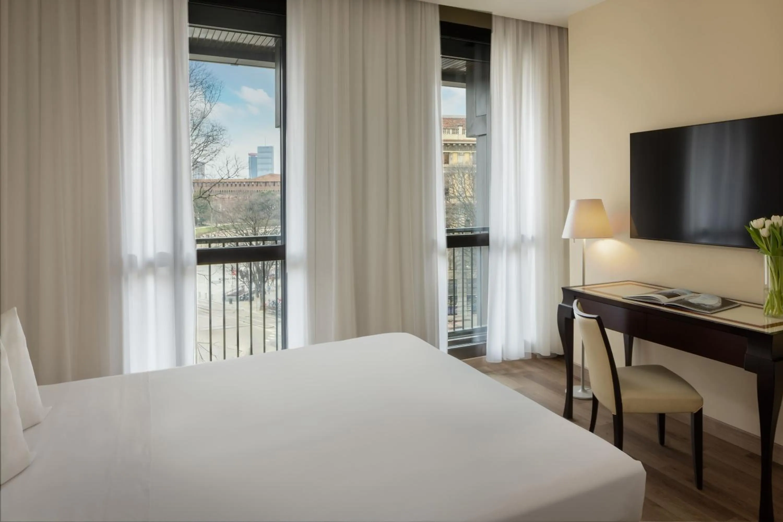 Bedroom, Bed in UNA Hotels Cusani Milano