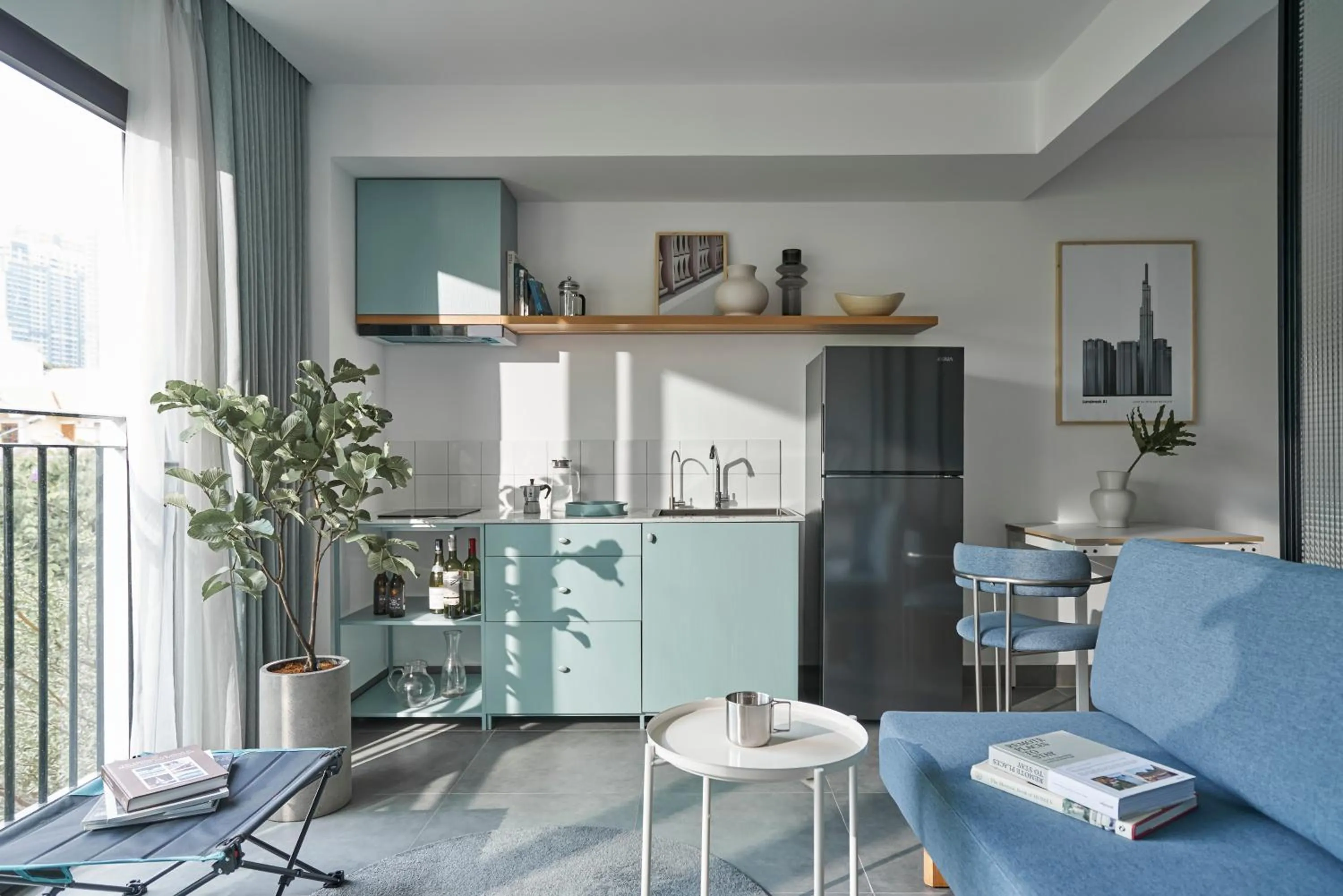 Kitchen or kitchenette in M Village Living Trần Não