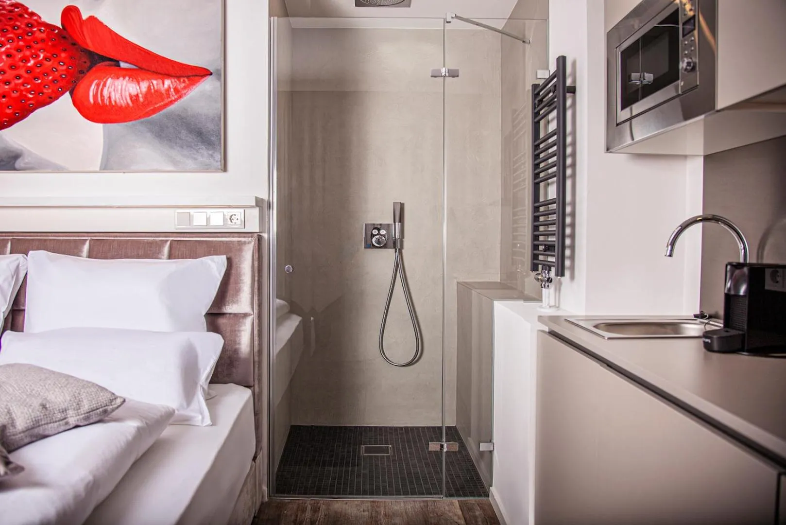 Shower in The Faces Berlin Apartments