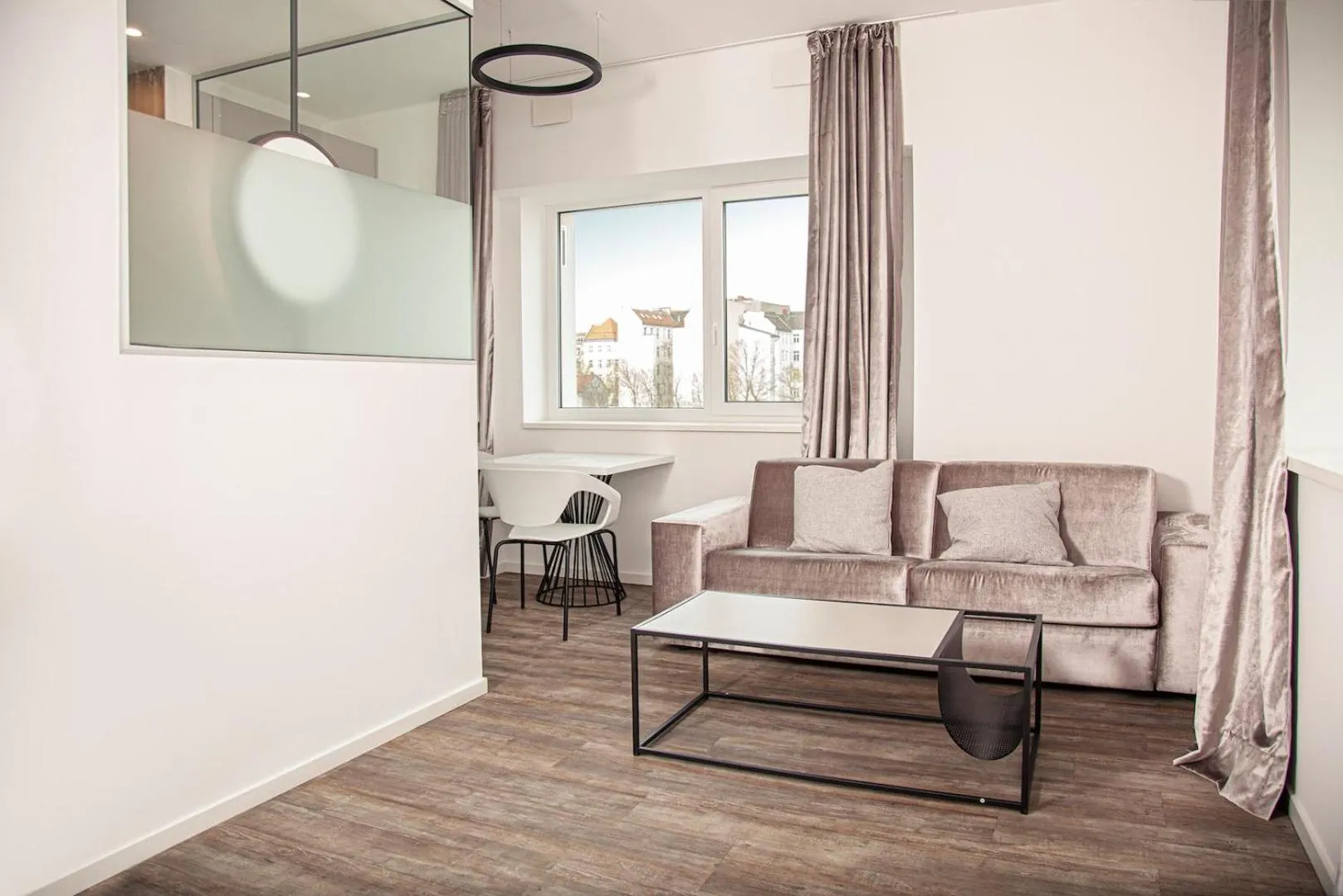 Living room in The Faces Berlin Apartments