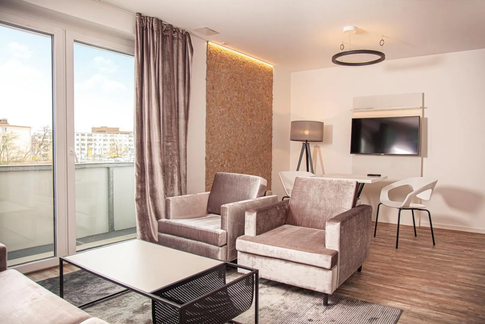 Living room in The Faces Berlin Apartments