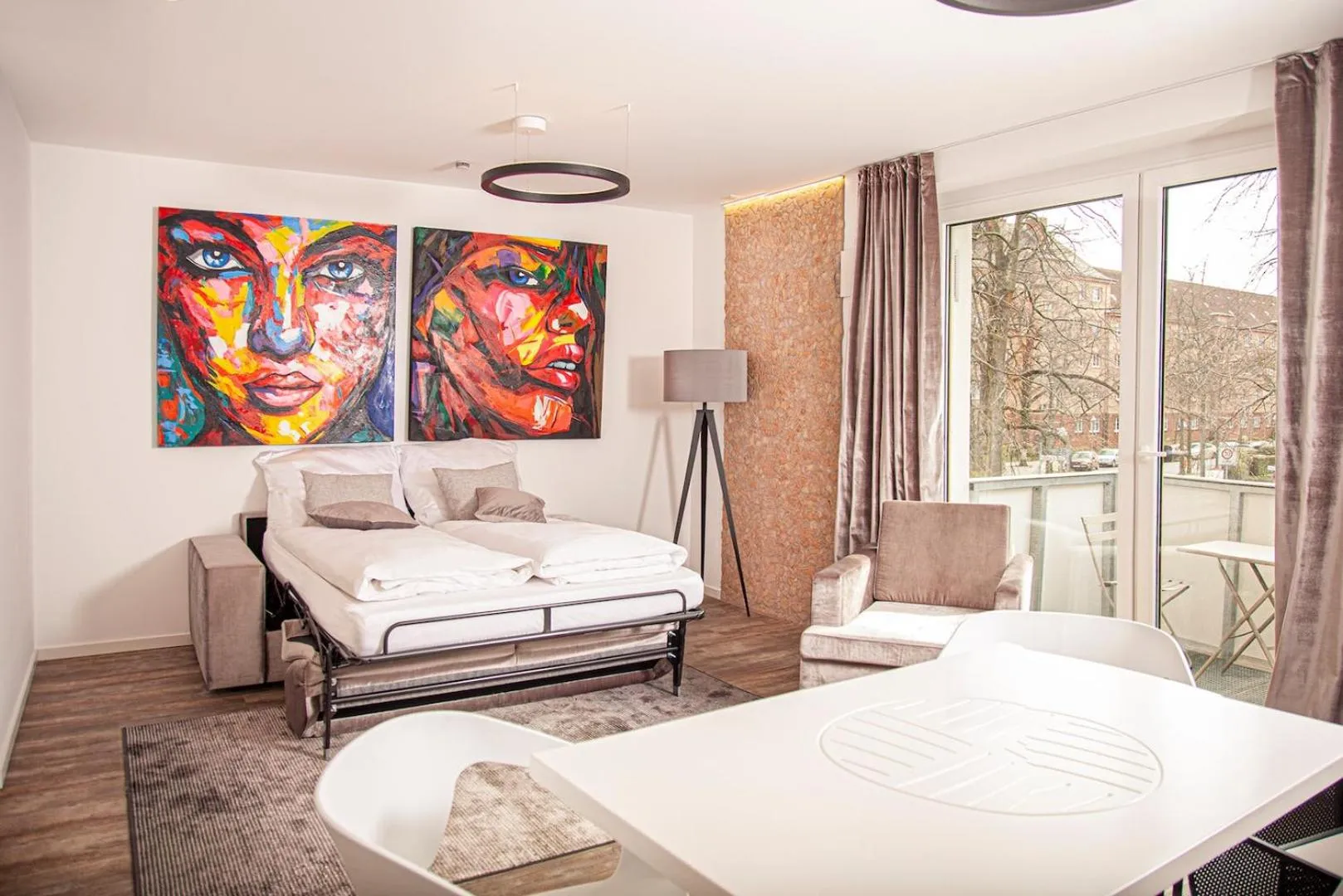 Living room in The Faces Berlin Apartments