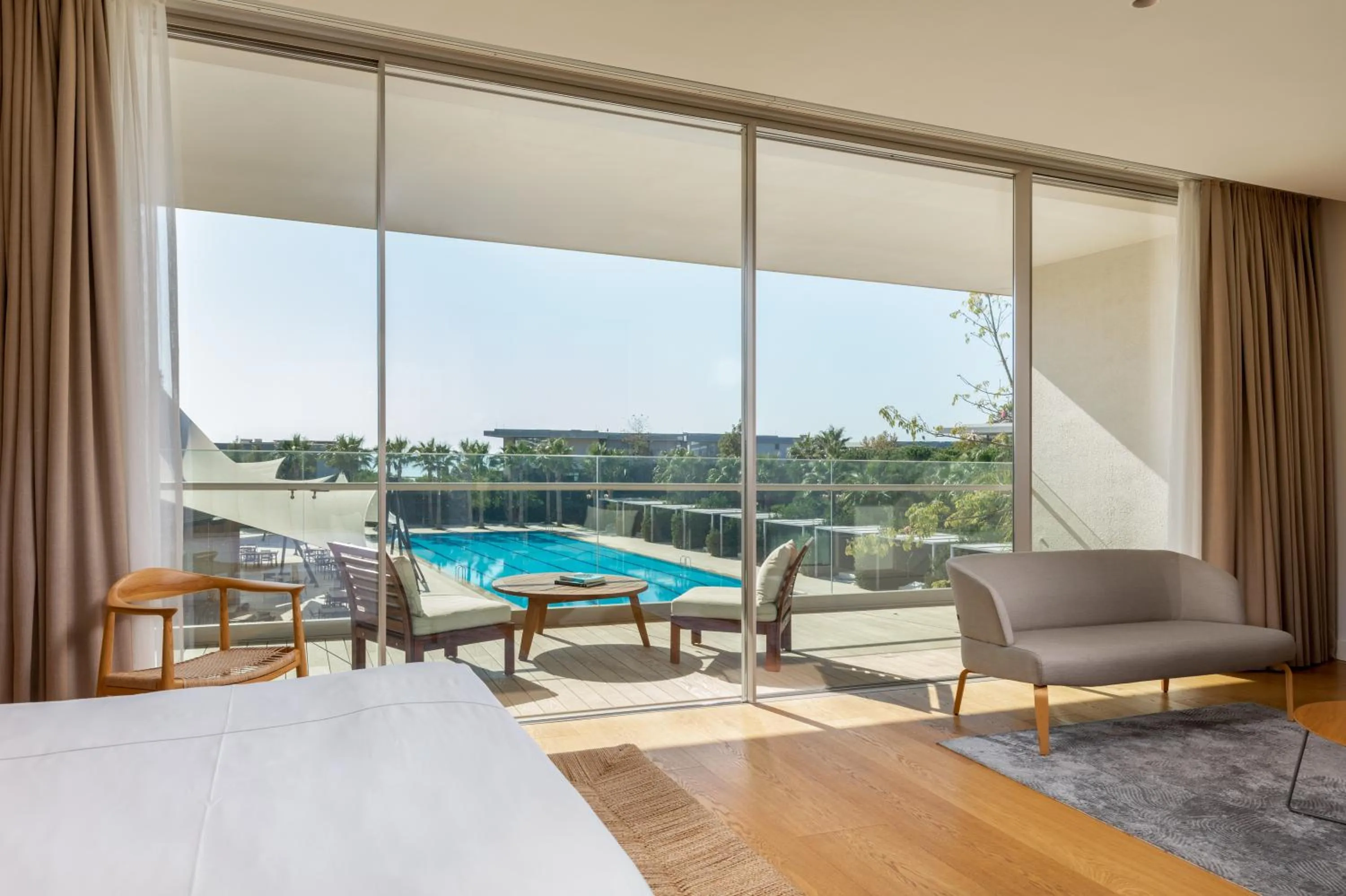 Pool view in Hiddenbay Teos Hotel