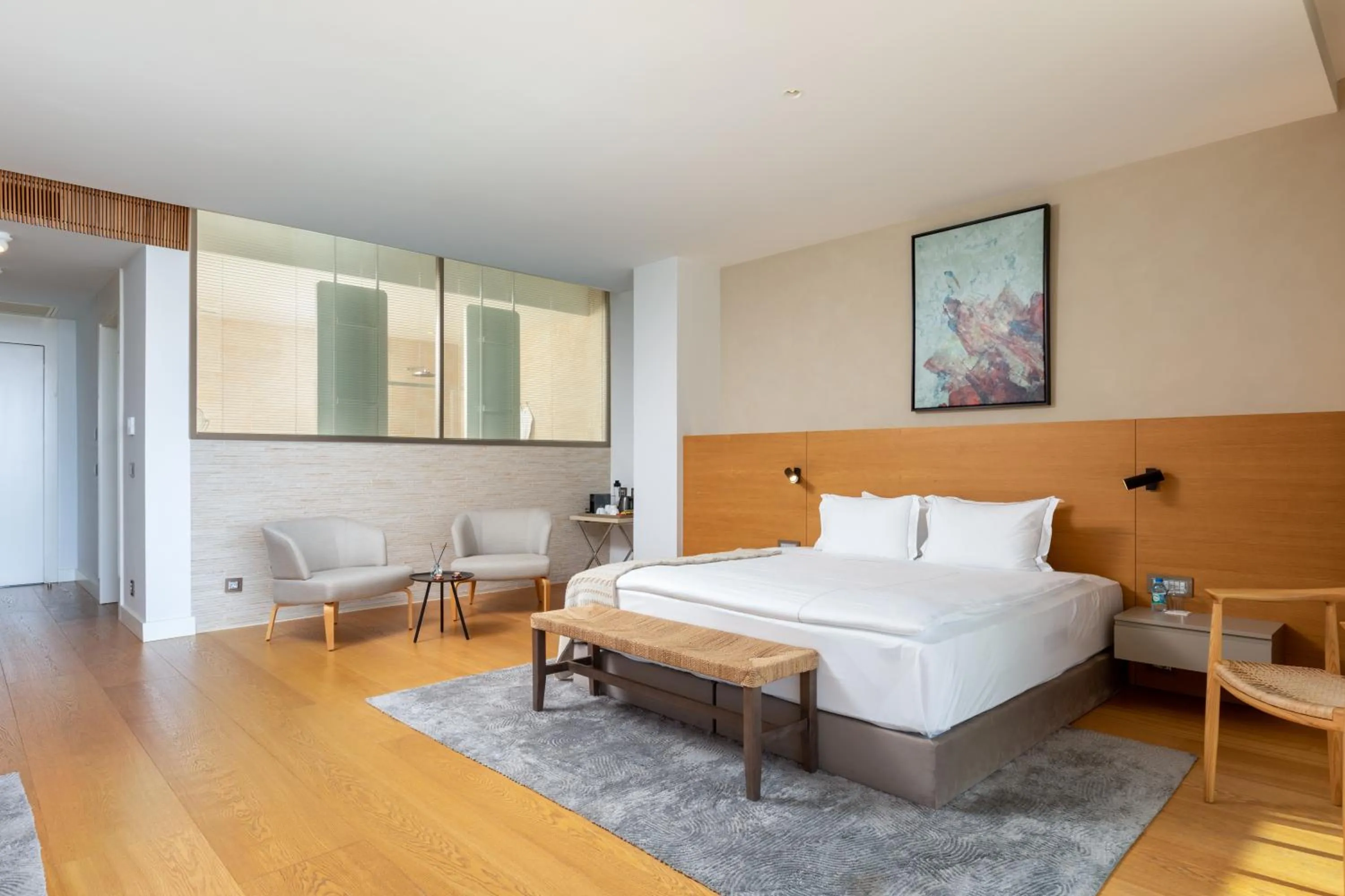 Bed in Hiddenbay Teos Hotel