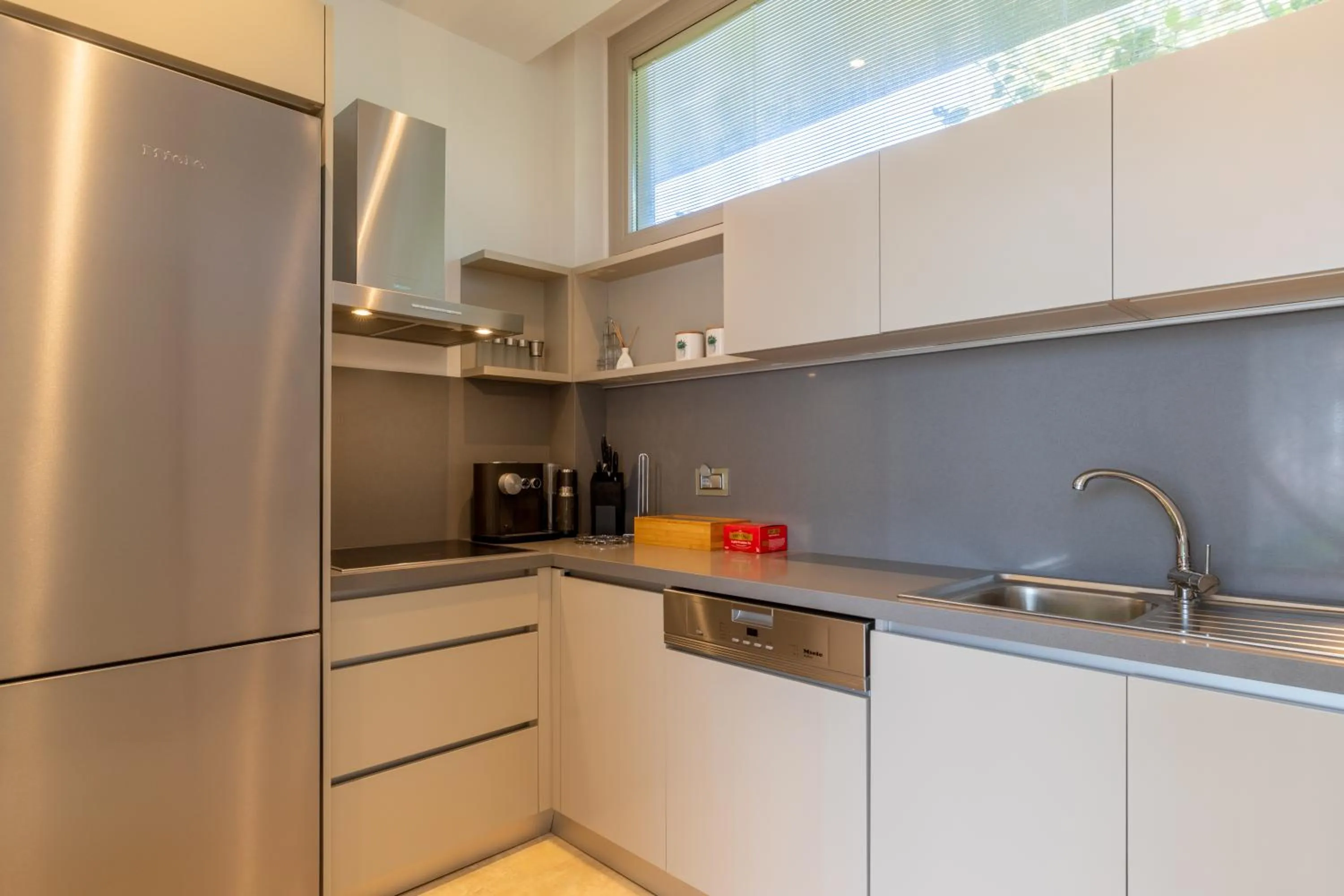 Kitchen or kitchenette in Hiddenbay Teos Hotel